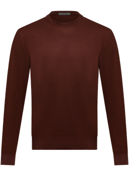 Crewneck van scheerwol | Rood
