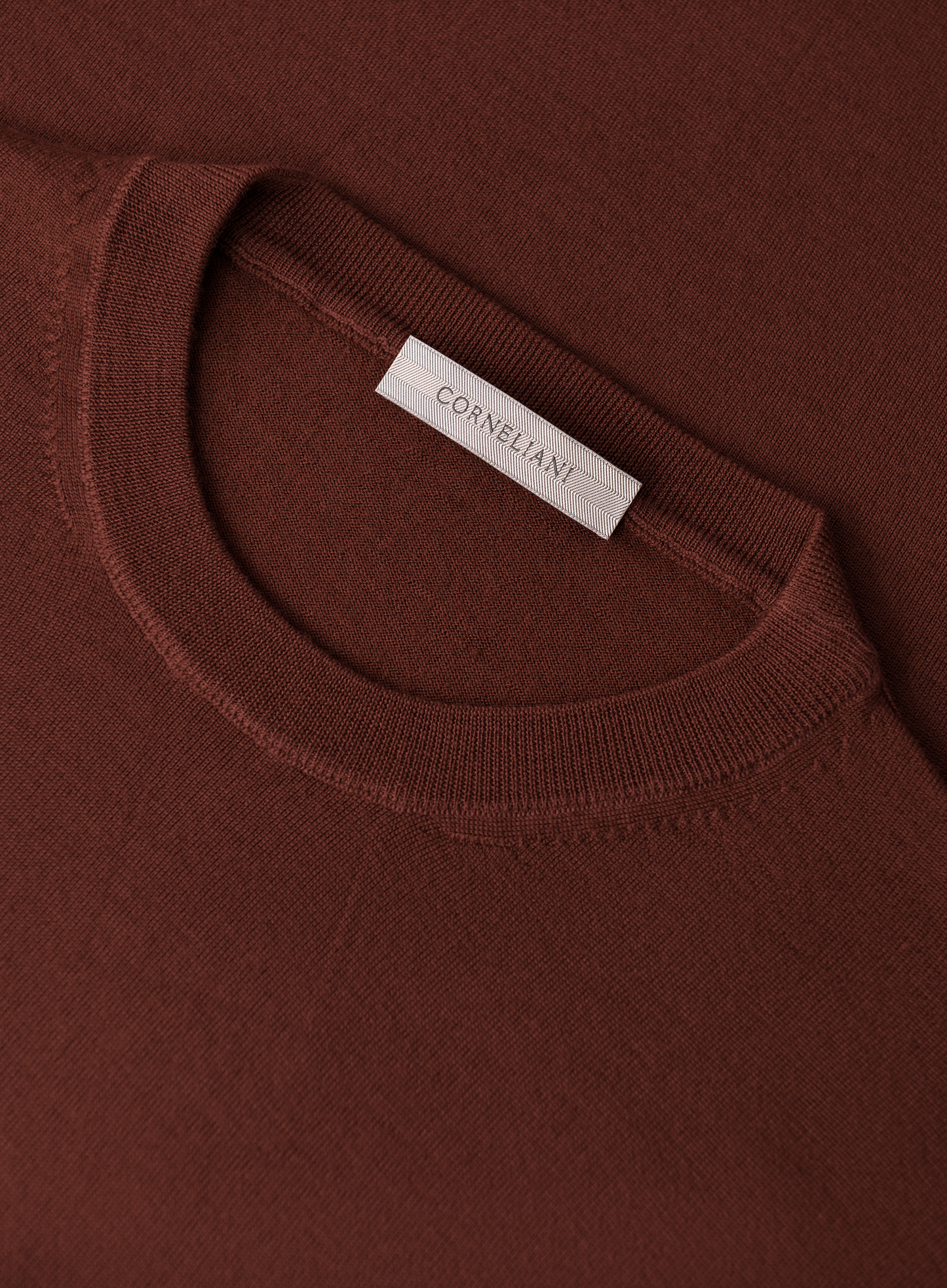 Crewneck van scheerwol | Rood