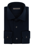 Overhemd van cashmere en zijde | BLUE NAVY