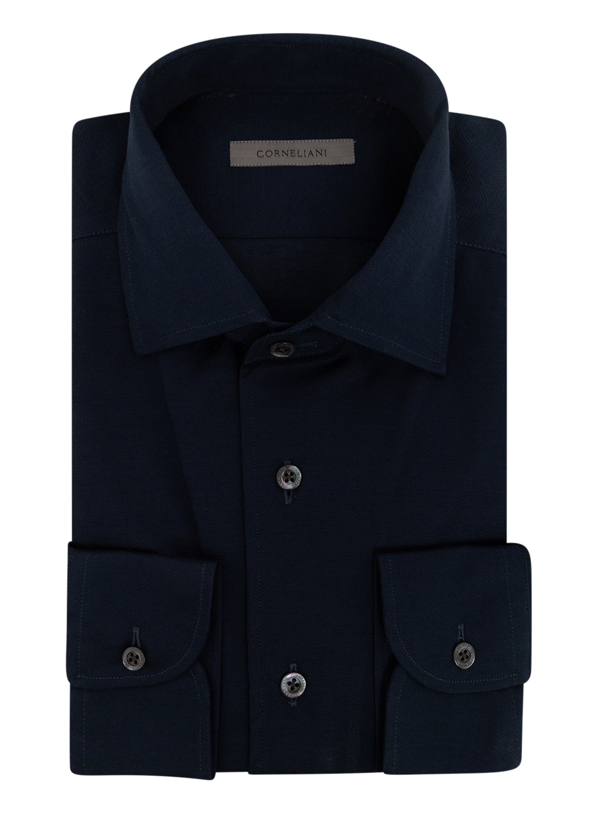 Overhemd van cashmere en zijde | BLUE NAVY