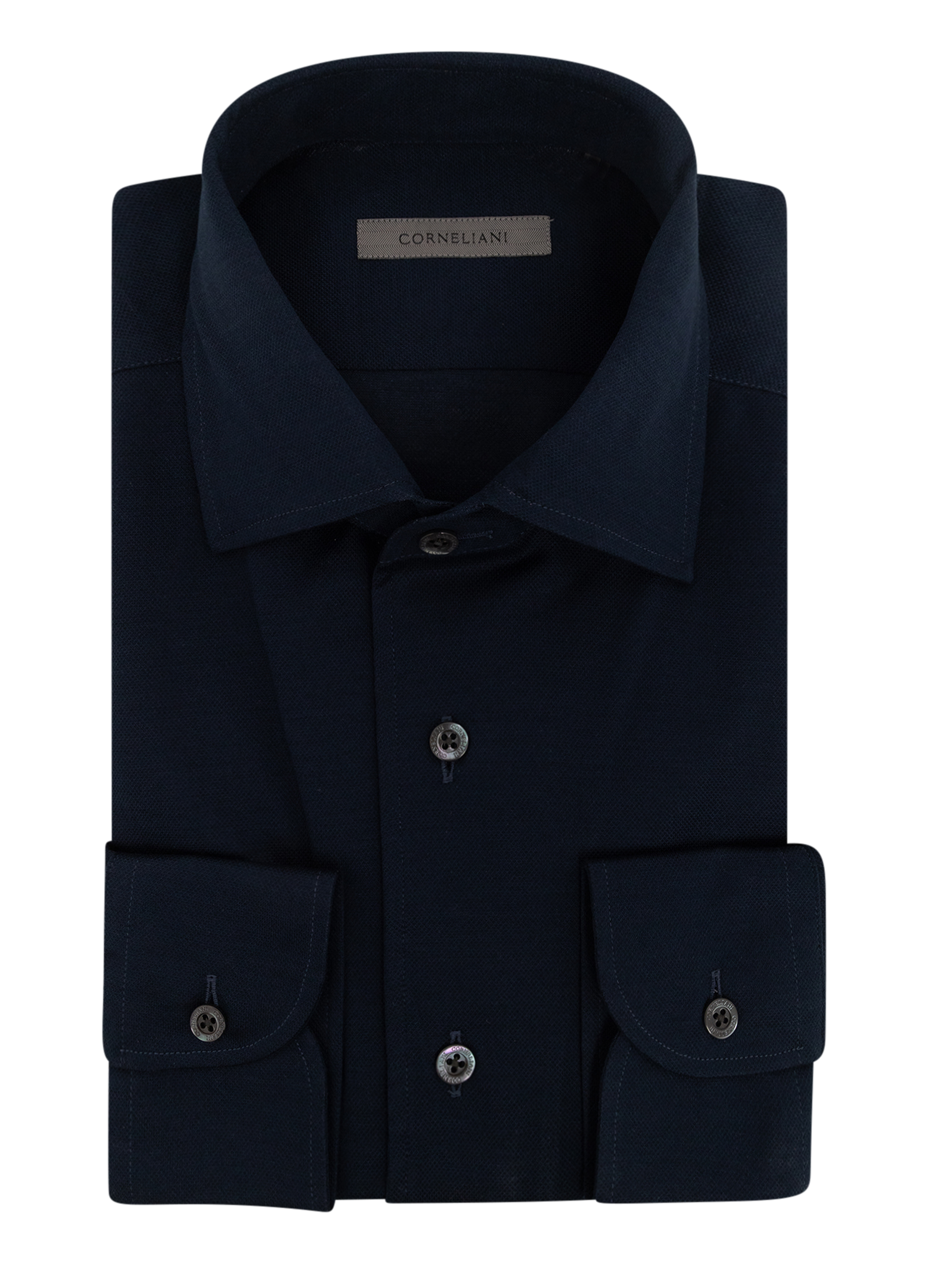 Overhemd van cashmere en zijde | BLUE NAVY