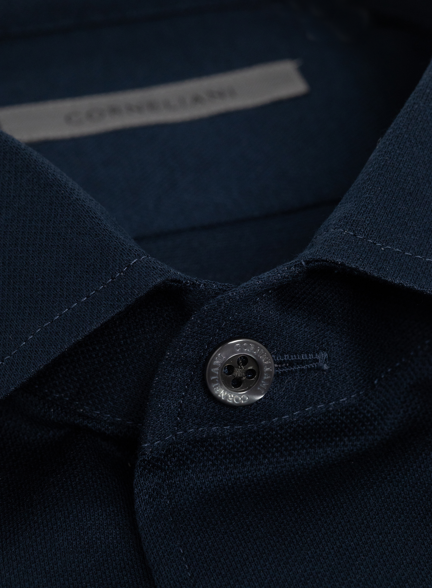 Shirt van cashmere en zijde | BLUE NAVY