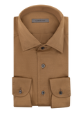 Overhemd van cashmere en zijde | Camel