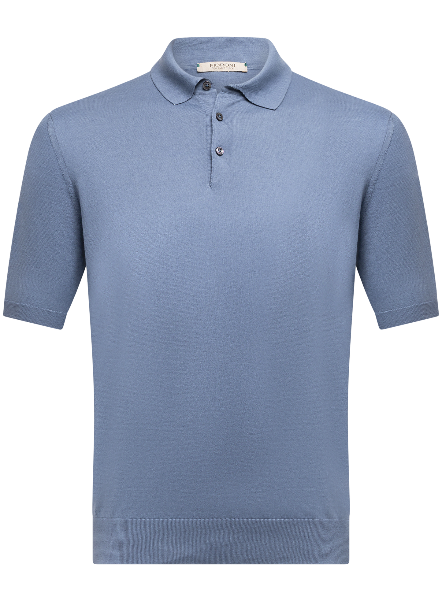 Polo van katoen en cashmere | L.Blauw