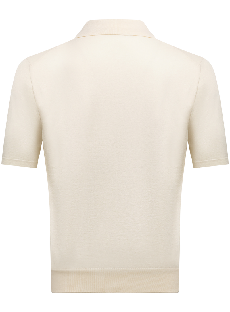Cotton and cashmere polo
