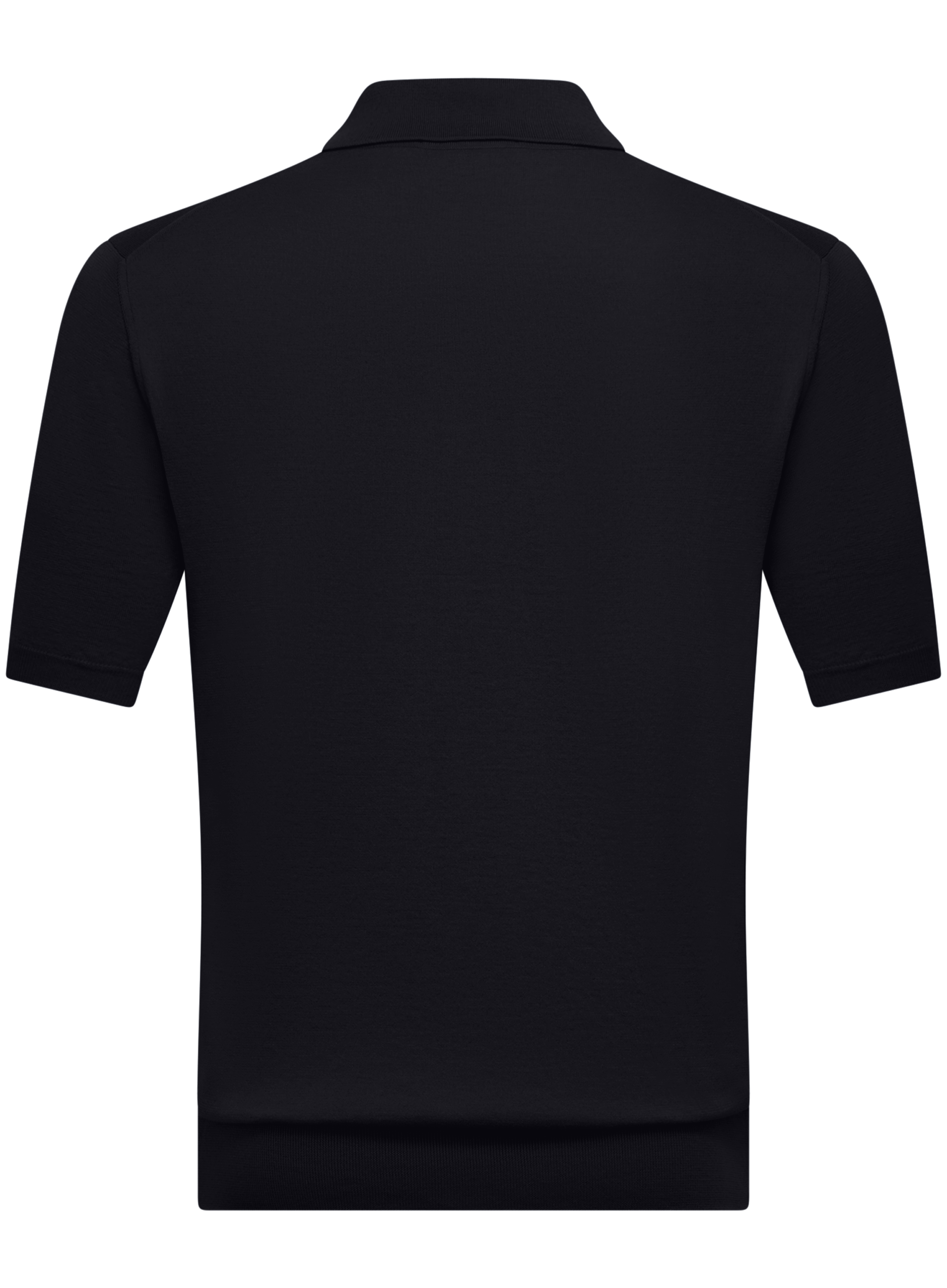 Polo van katoen en cashmere | BLUE NAVY