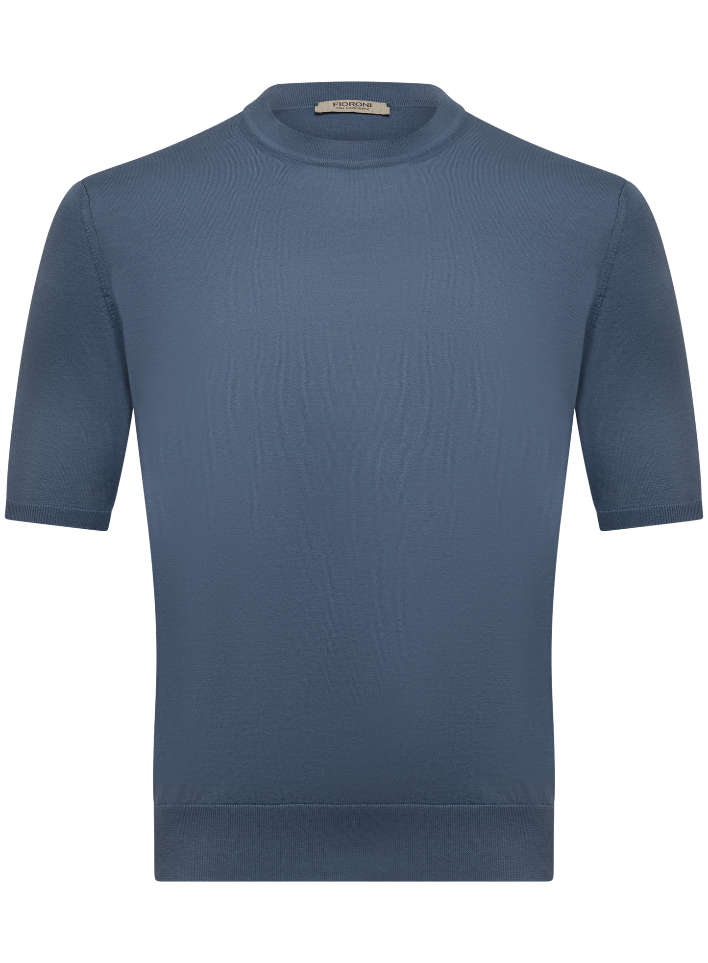 Katoen-cashmere T-shirt | FULL_WIDTH | L.Blauw