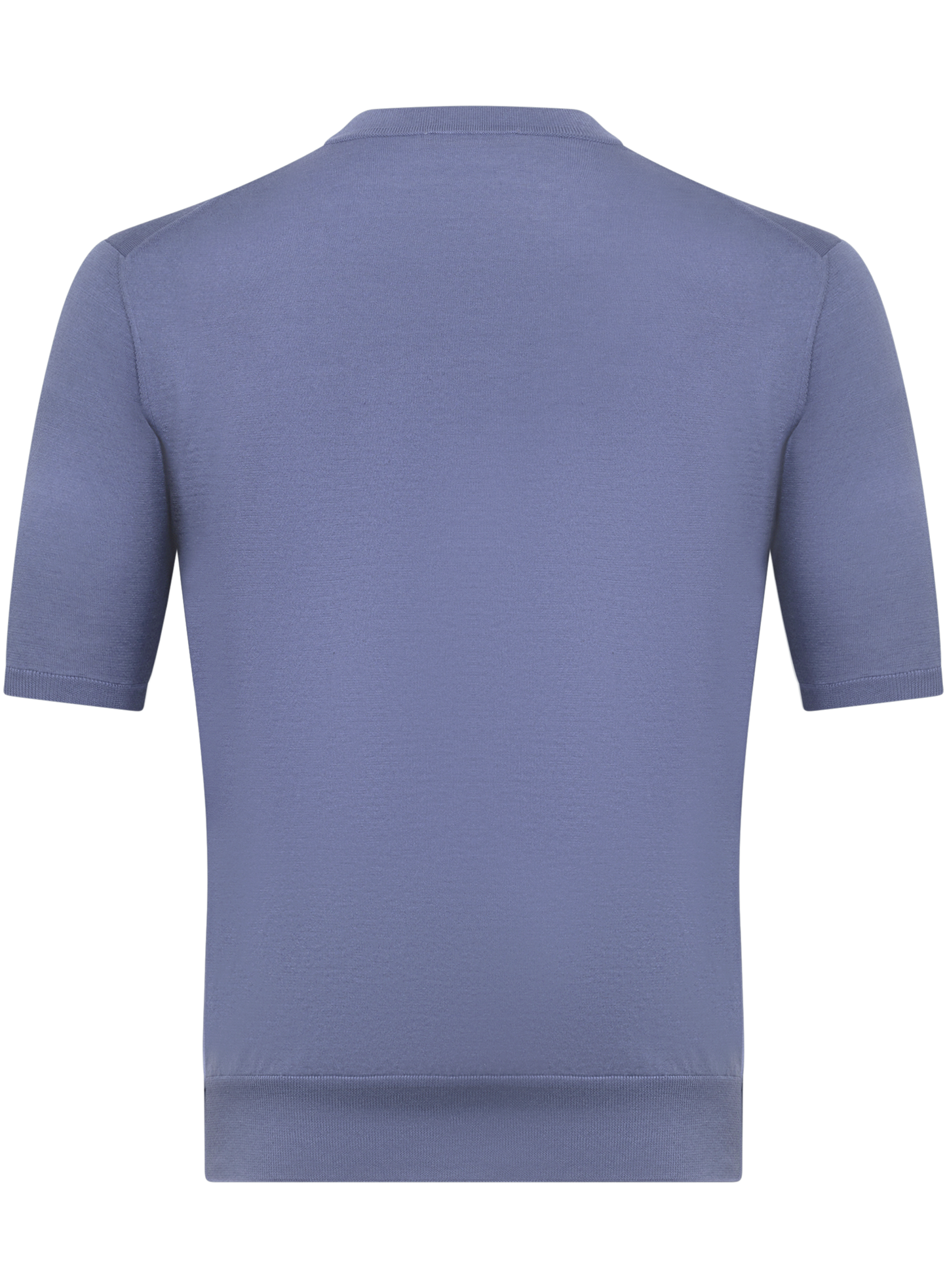 T-shirt van cashmere en katoen | L.Blauw