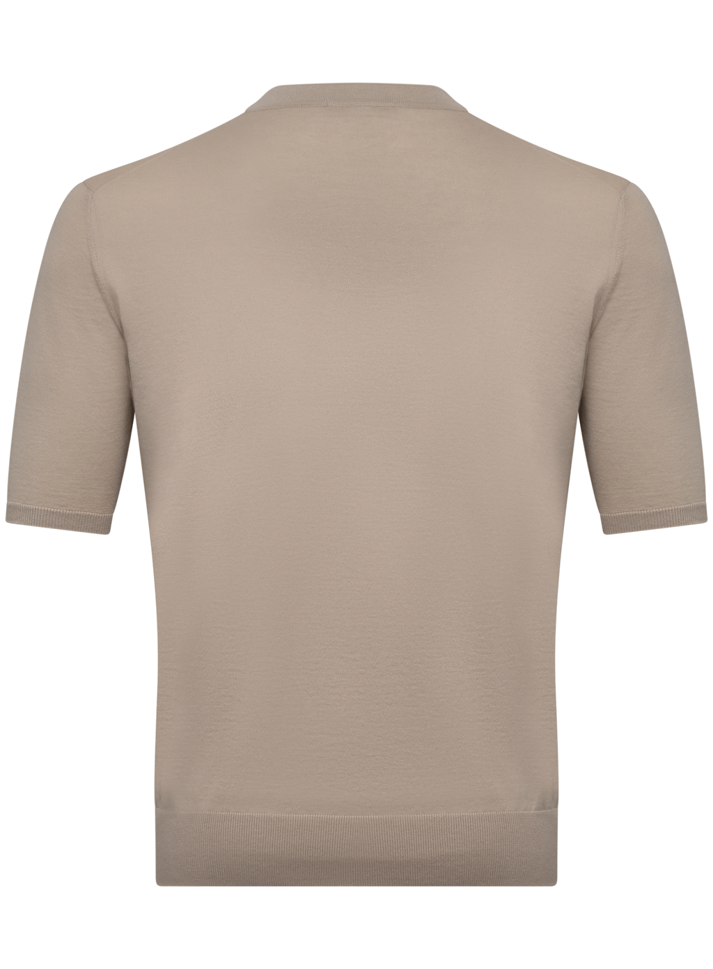 T-shirt van cashmere en katoen | Beige