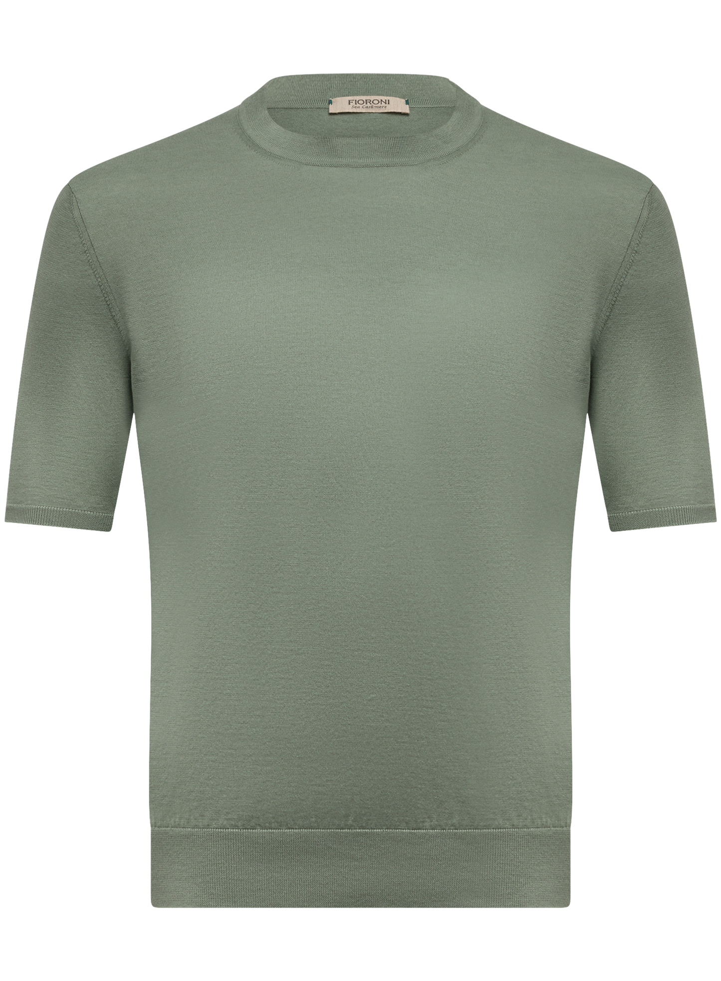 Katoen-cashmere T-shirt | FULL_WIDTH | Groen
