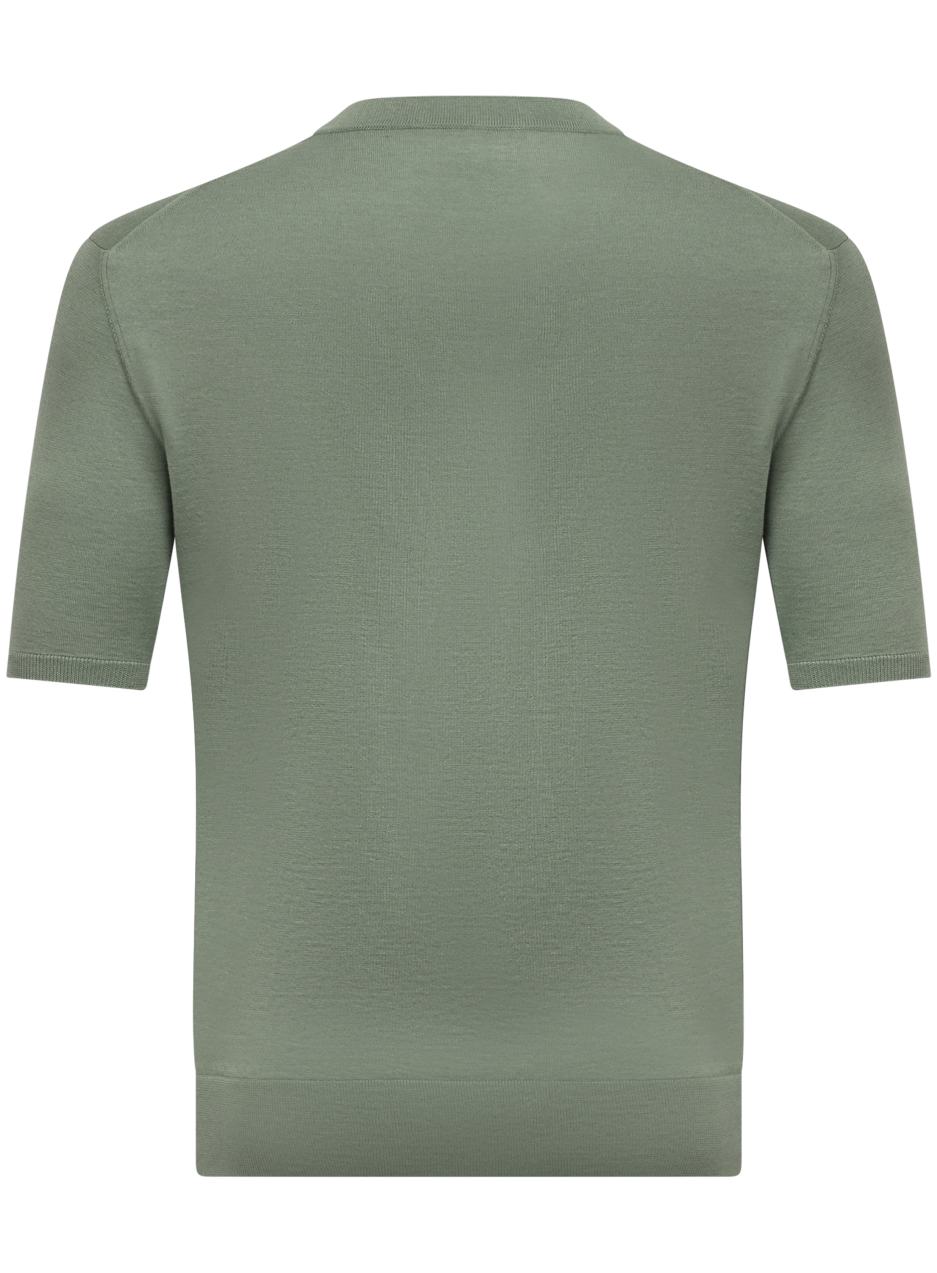 T-shirt van cashmere en katoen | Groen