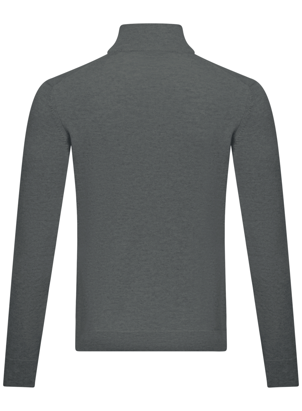 Half-zip trui van cashmere en zijde | Groen