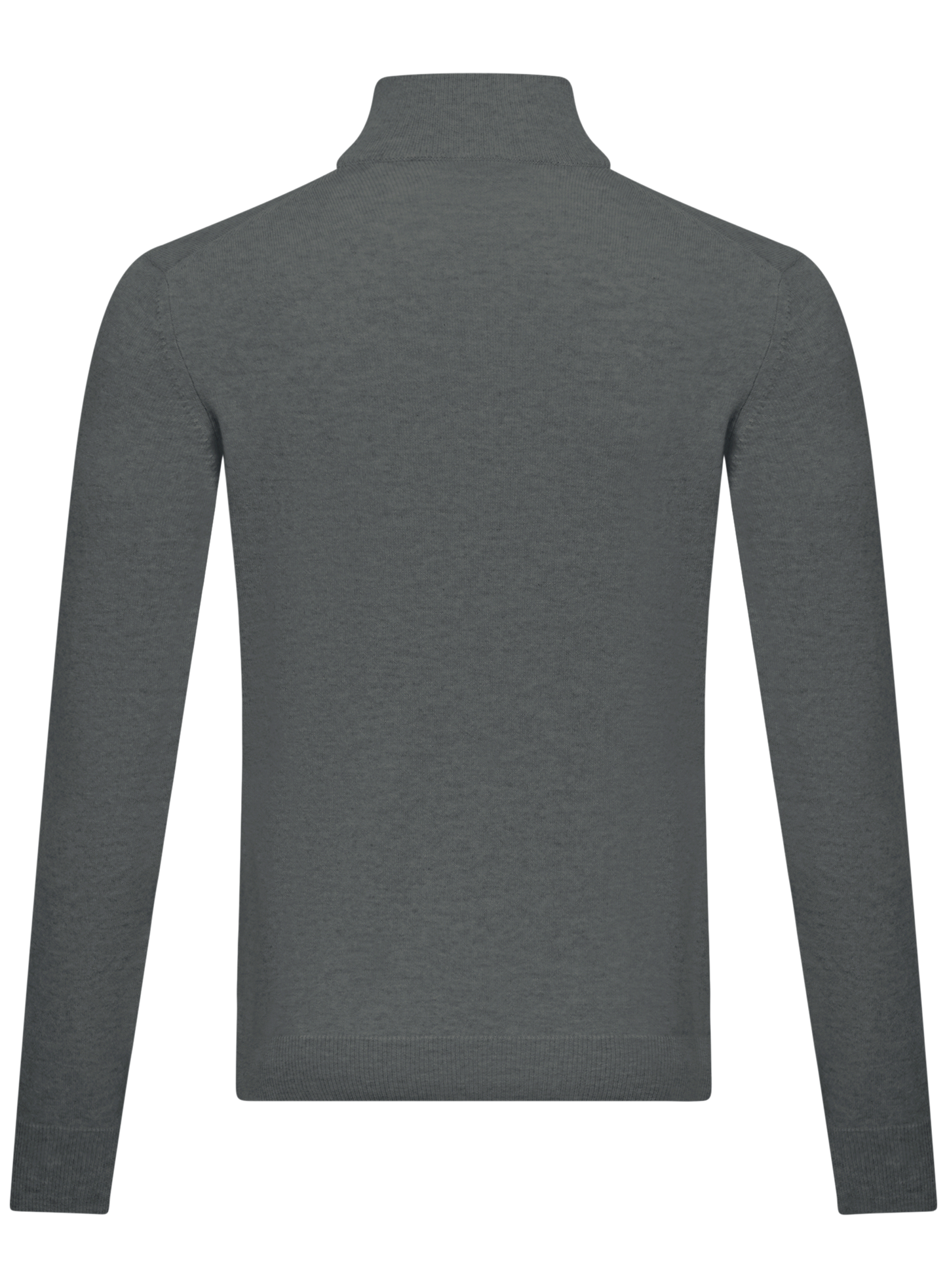 Half-zip trui van cashmere en zijde | Groen