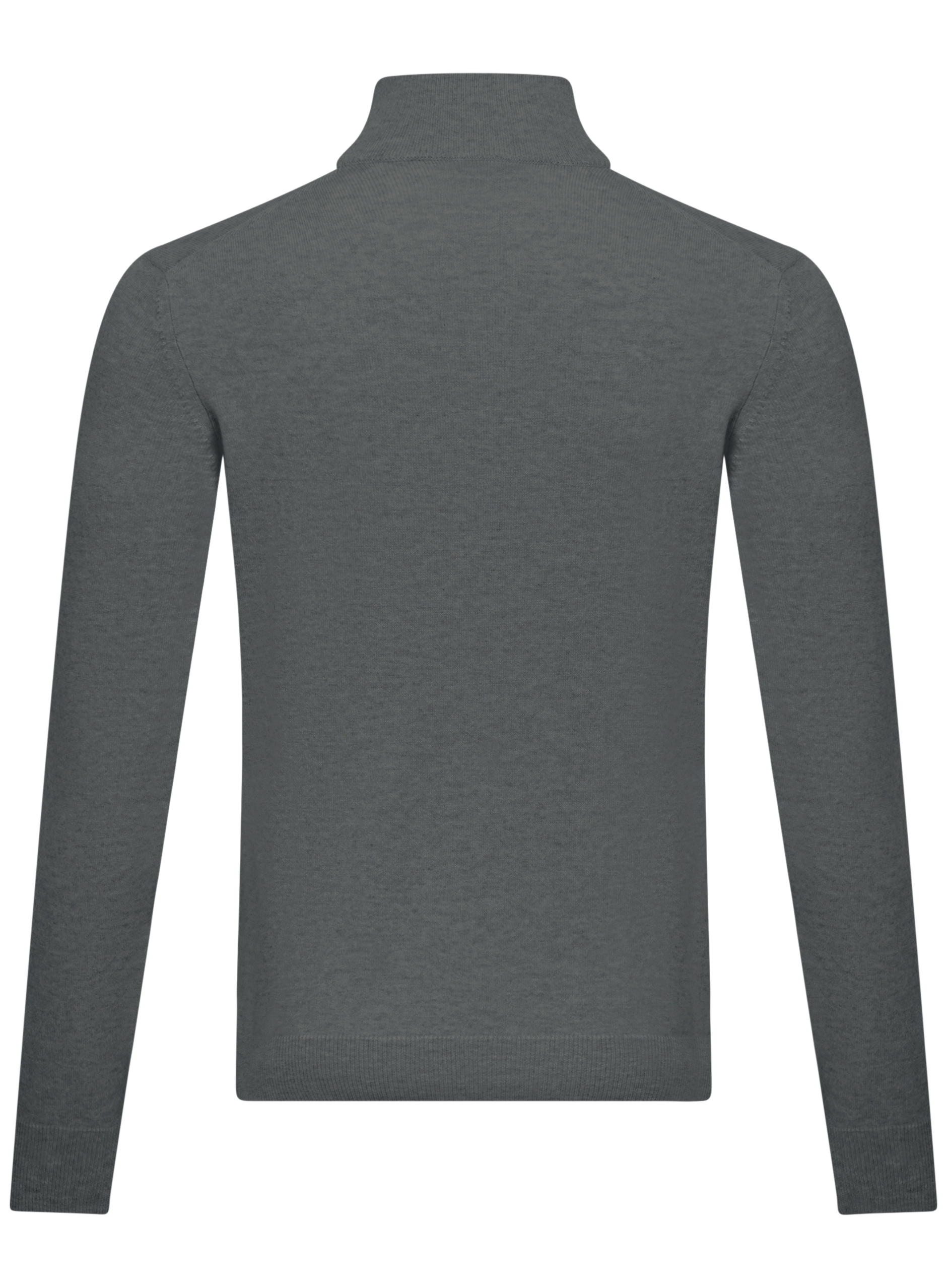 Half-zip trui van cashmere en zijde | Groen