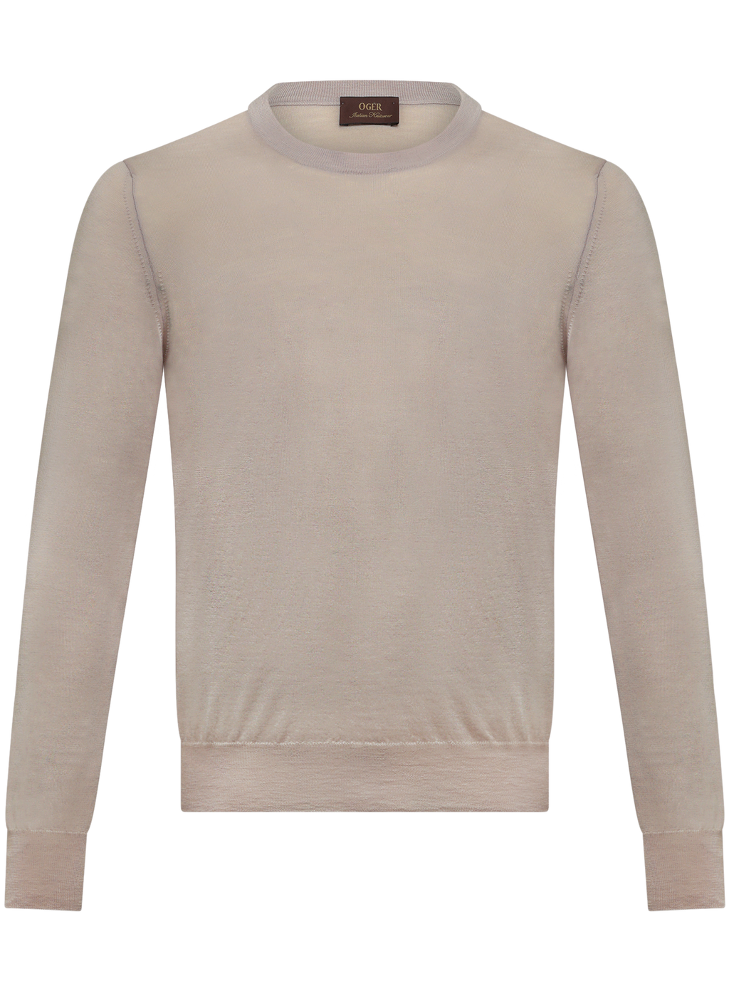 Crewneck van scheerwol | Beige