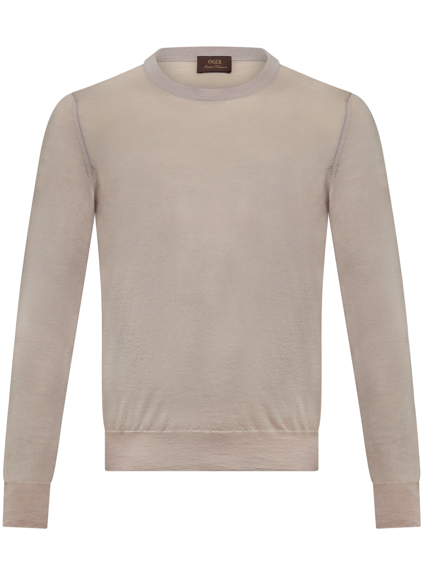 Crewneck van scheerwol | Beige