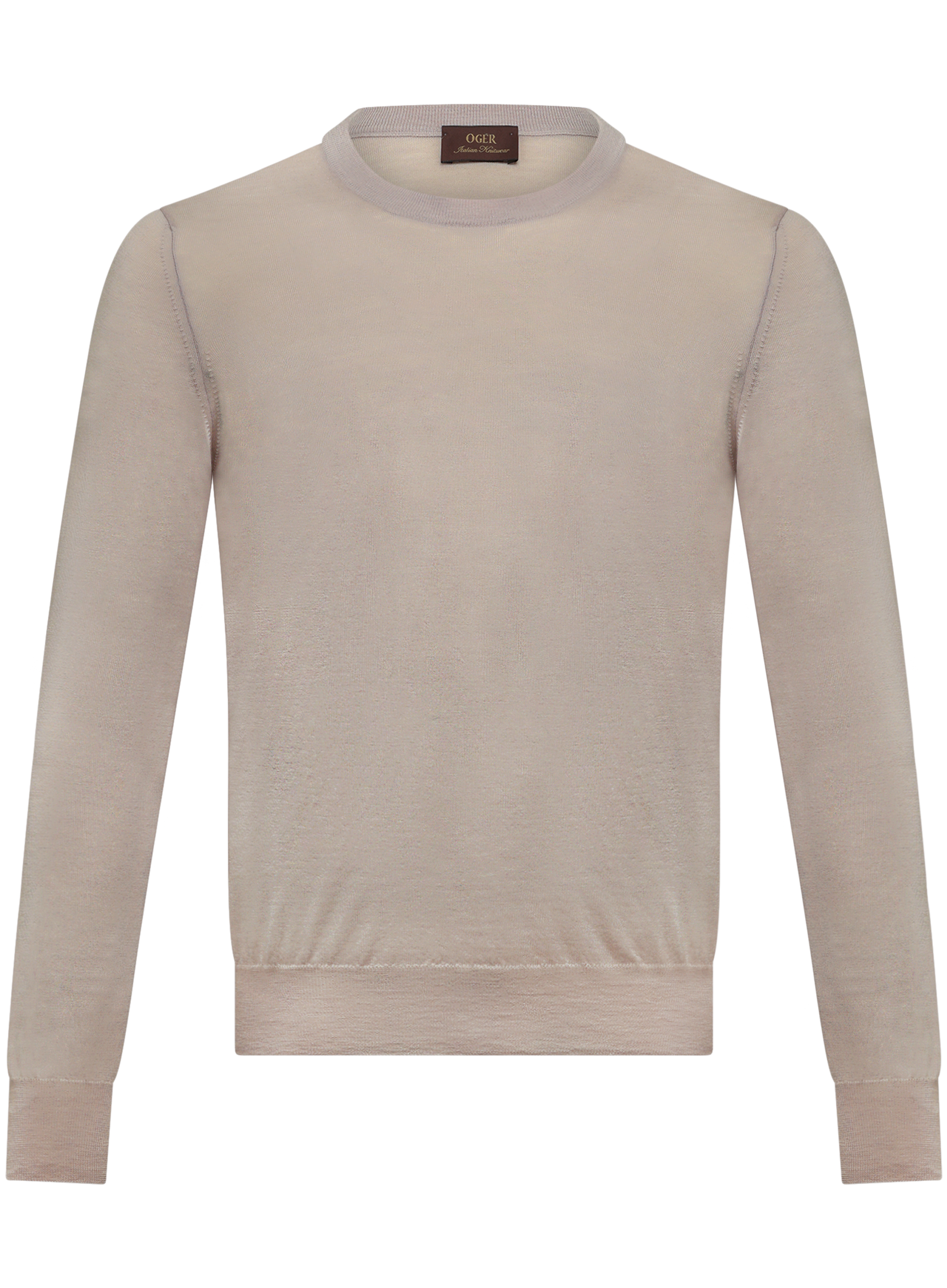 Crewneck van scheerwol | Beige