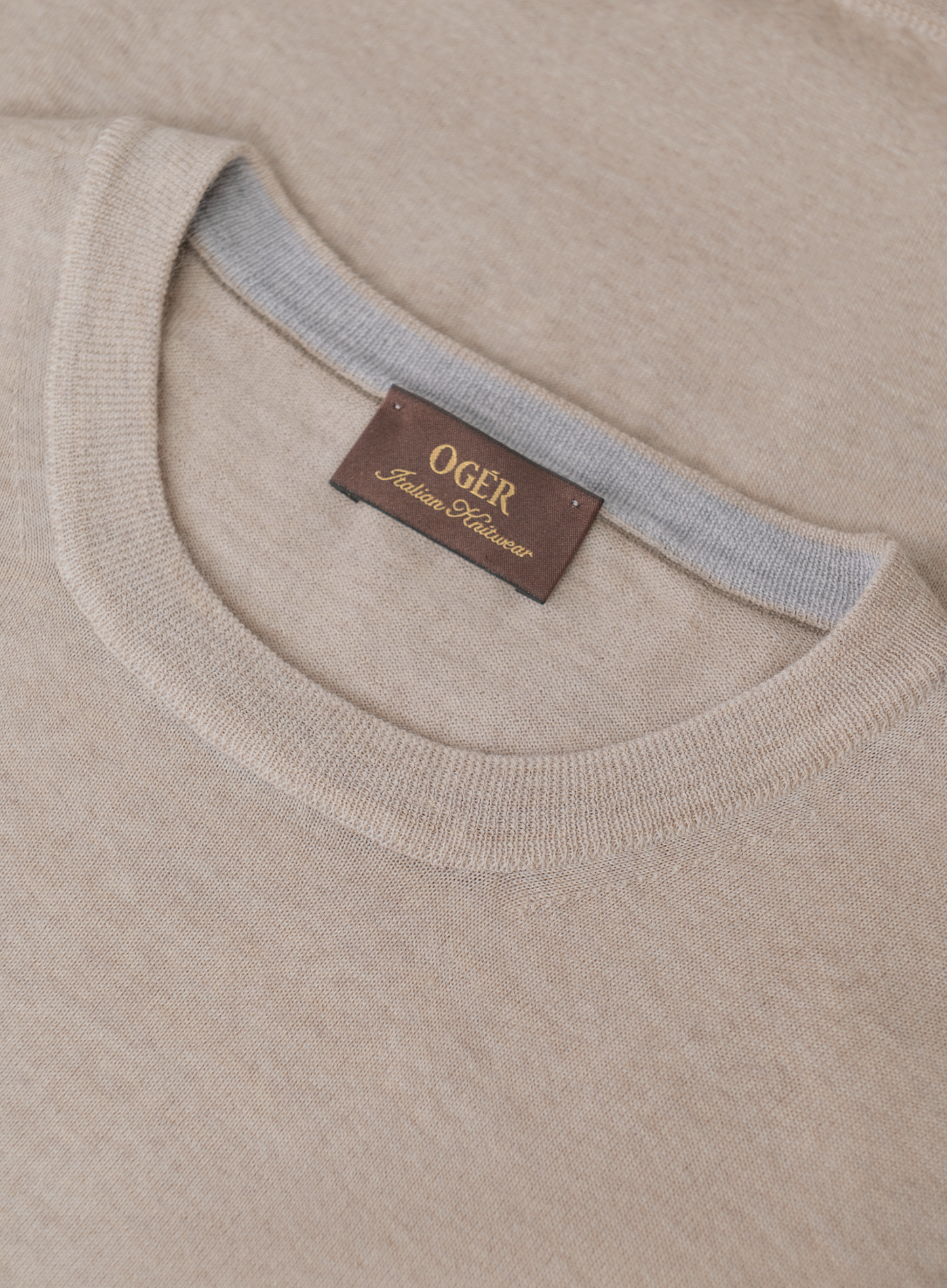 Crewneck van scheerwol | FULL_WIDTH | Beige