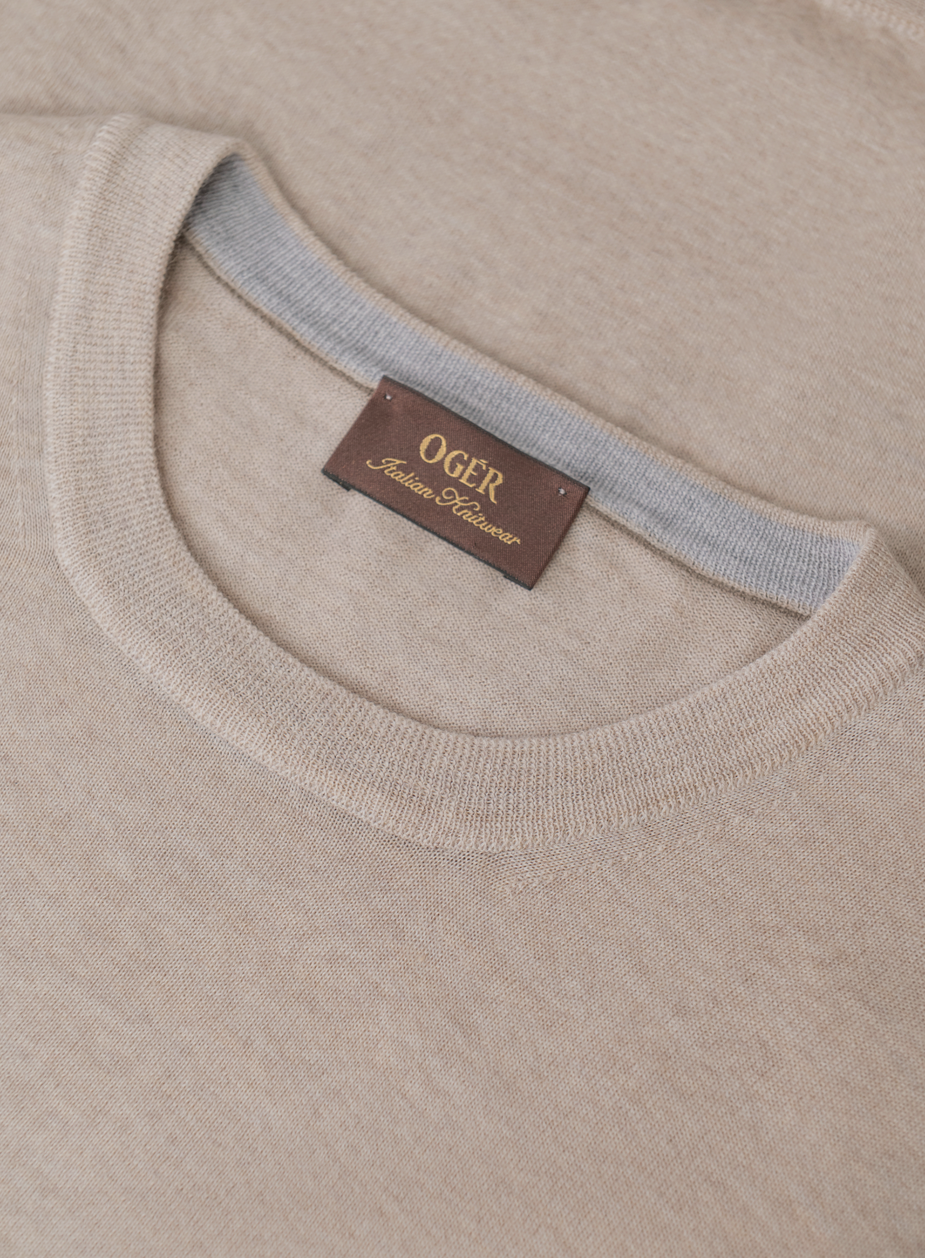 Crewneck van scheerwol | FULL_WIDTH | Beige