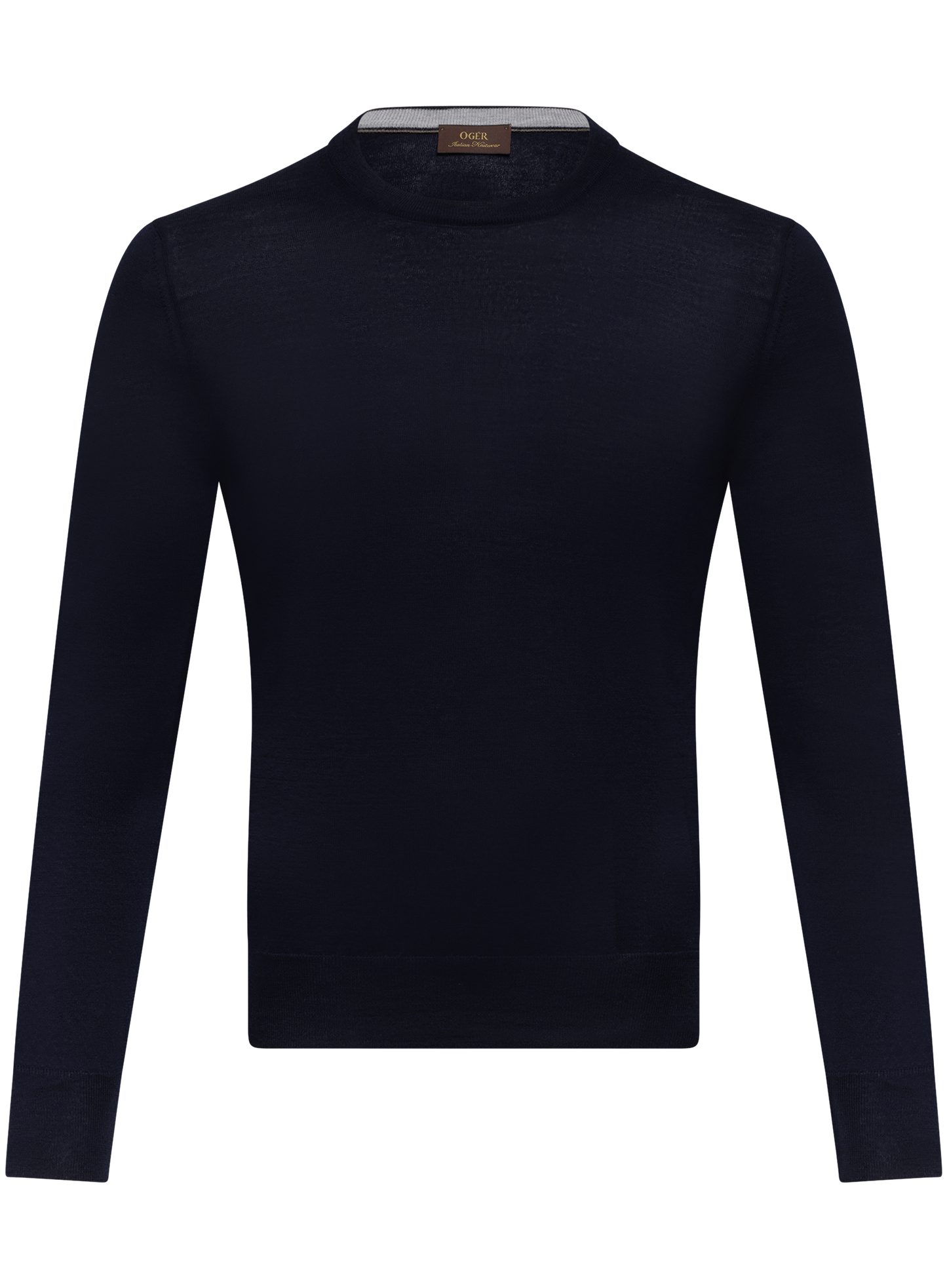 Crewneck van scheerwol | BLUE NAVY