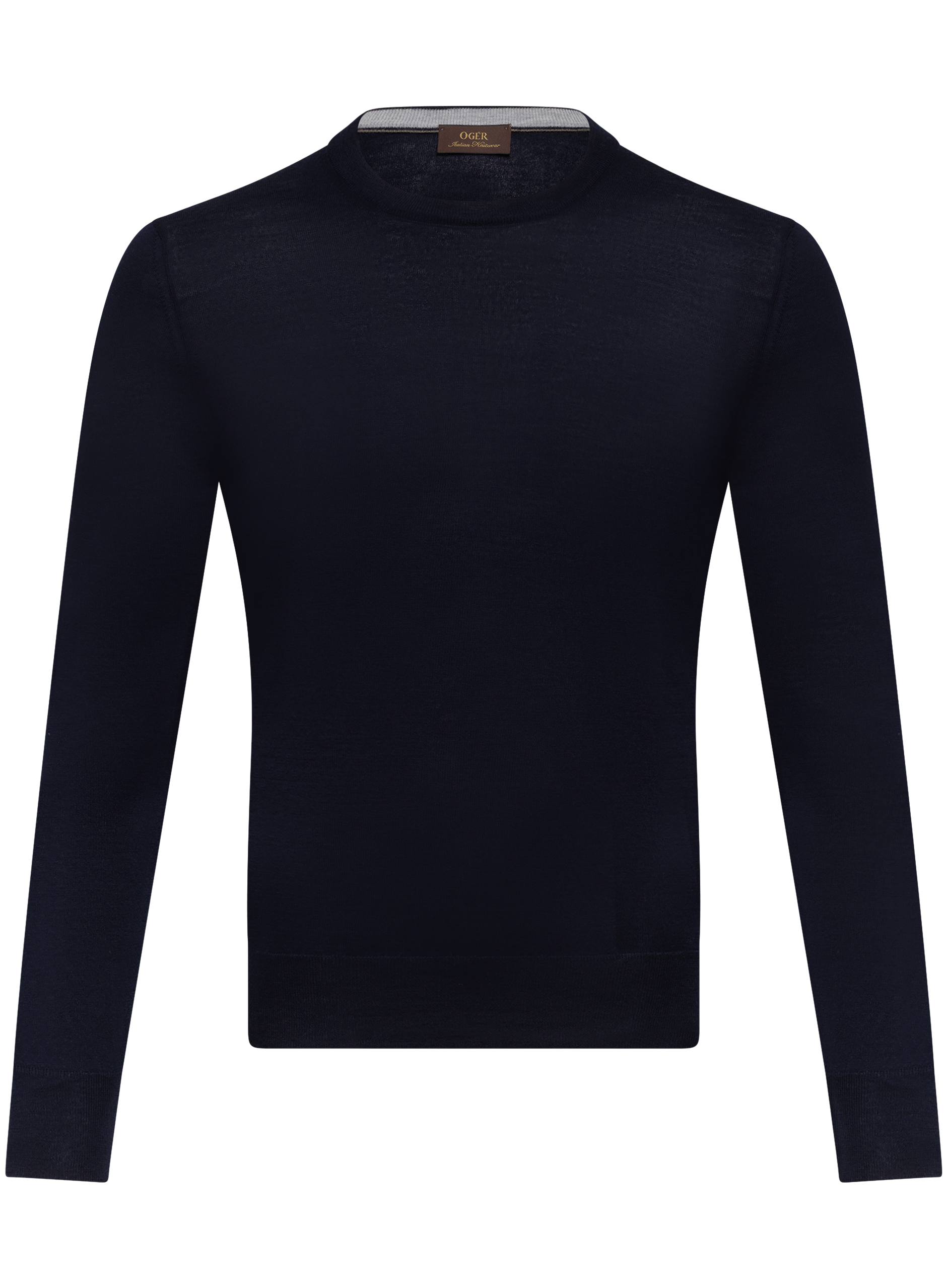 Crewneck van scheerwol | BLUE NAVY