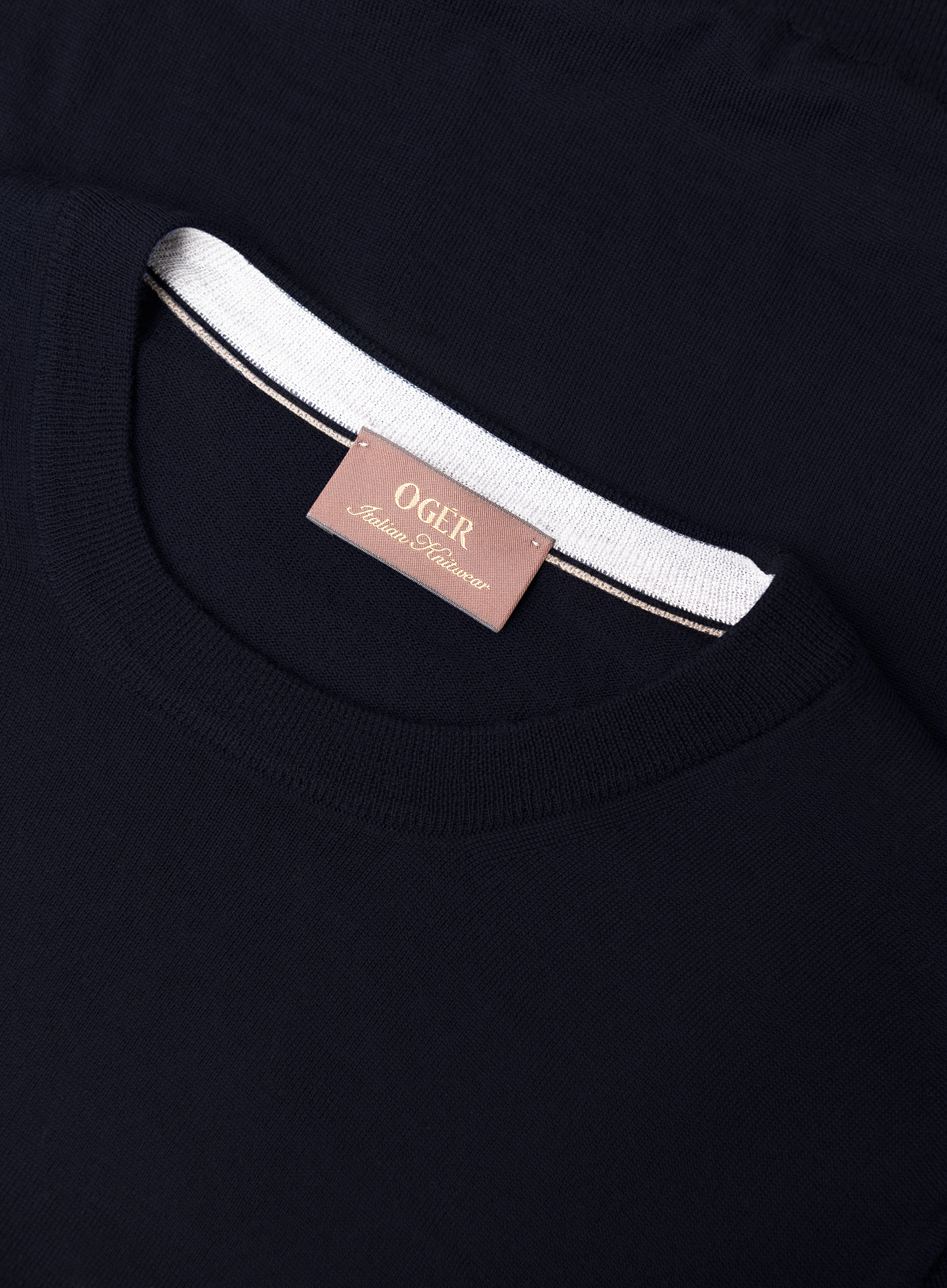 Crewneck van scheerwol | FULL_WIDTH | BLUE NAVY