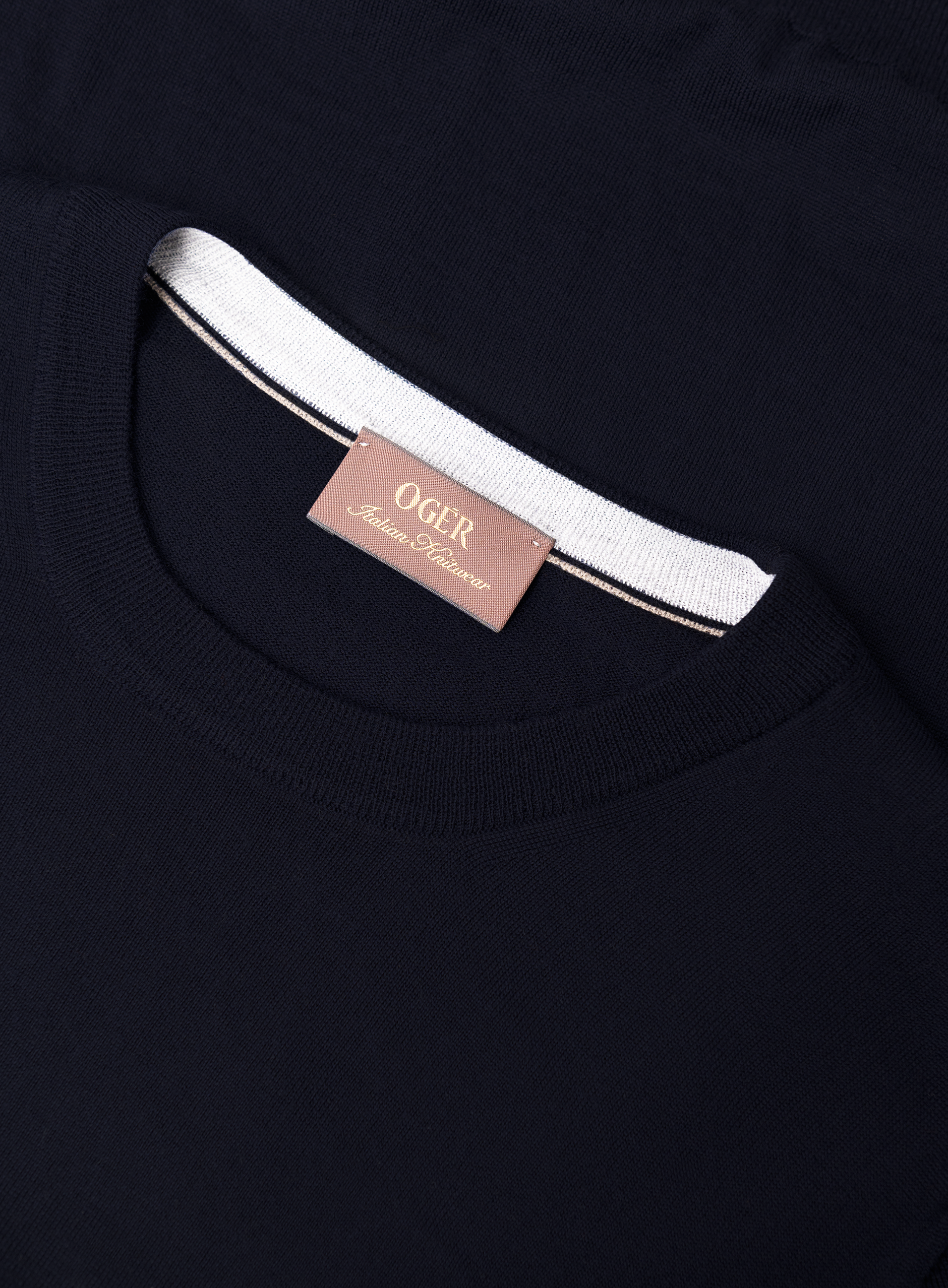 Crewneck van scheerwol | FULL_WIDTH | BLUE NAVY