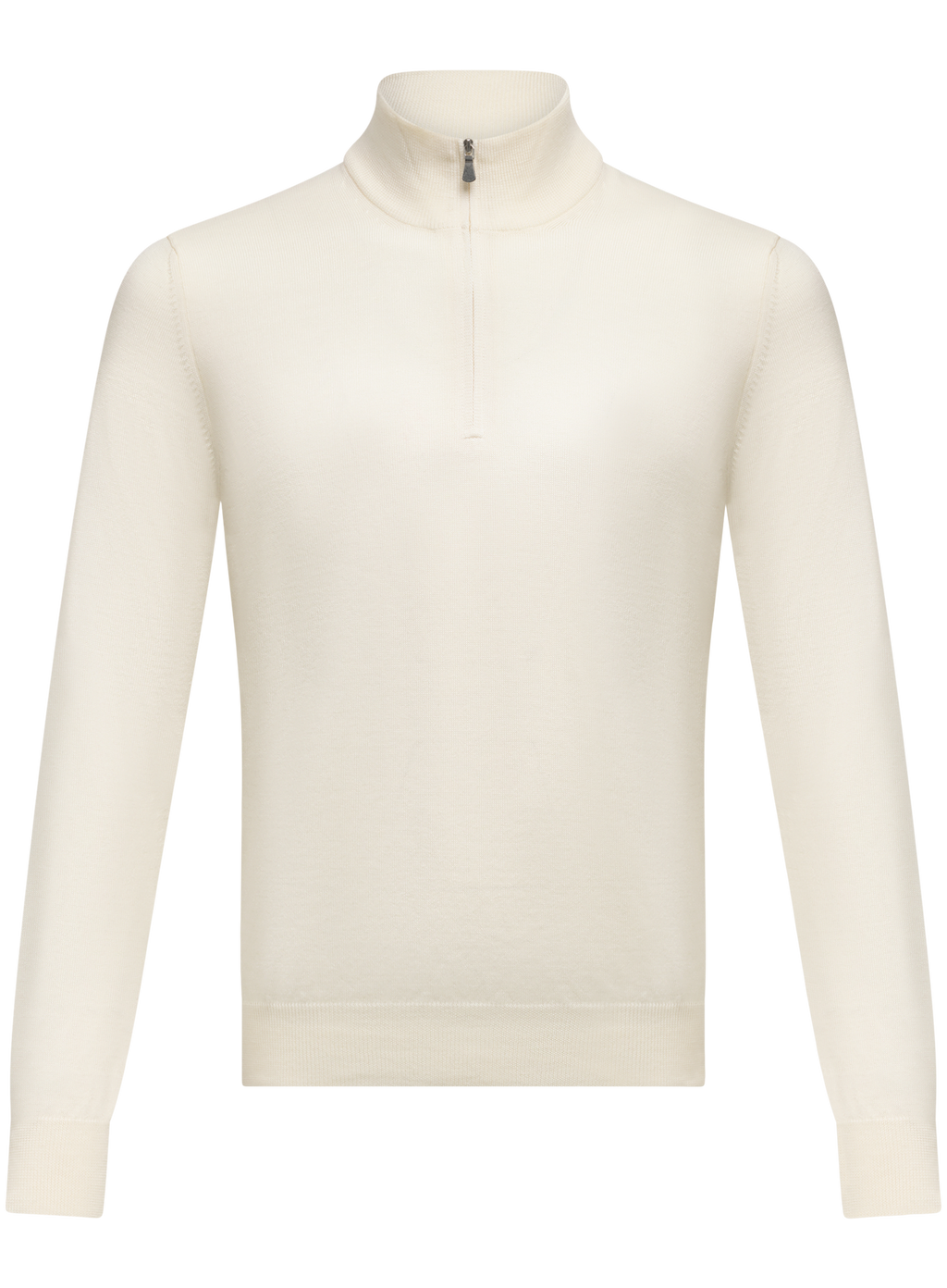 Half-zip trui van wol | Wit
