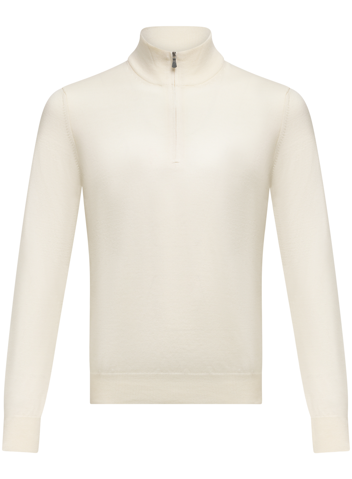Half-zip trui van wol | Wit