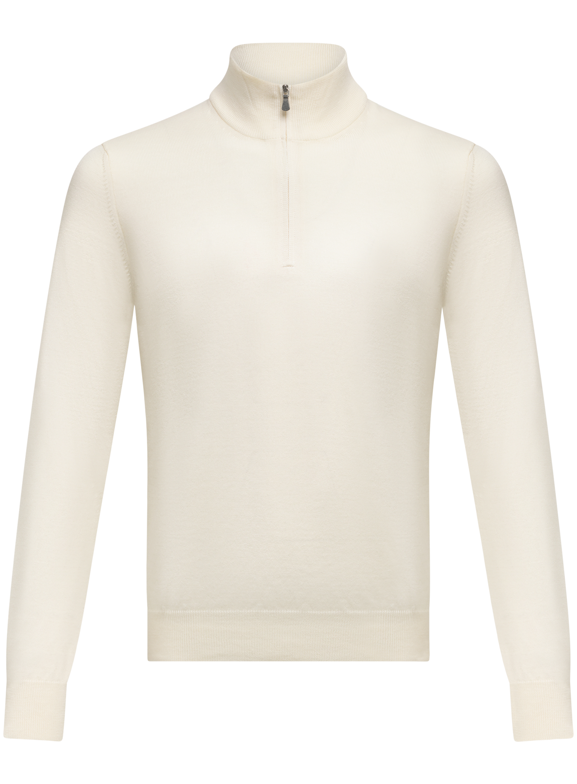 Half-zip trui van wol | Wit