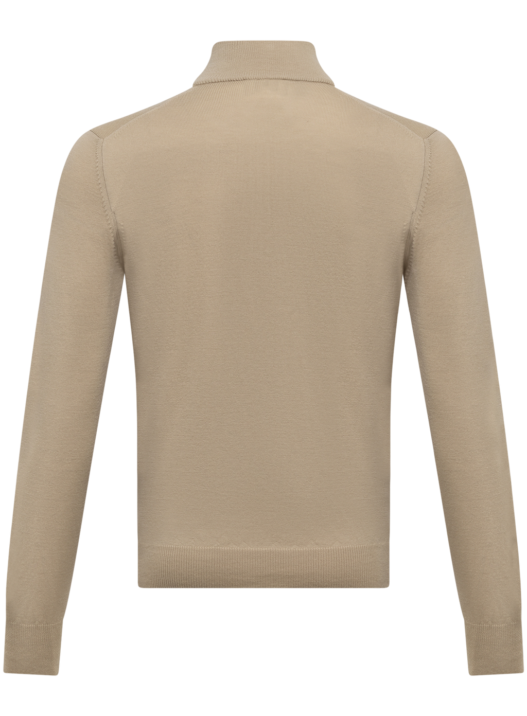 Half-zip trui van wol | Beige