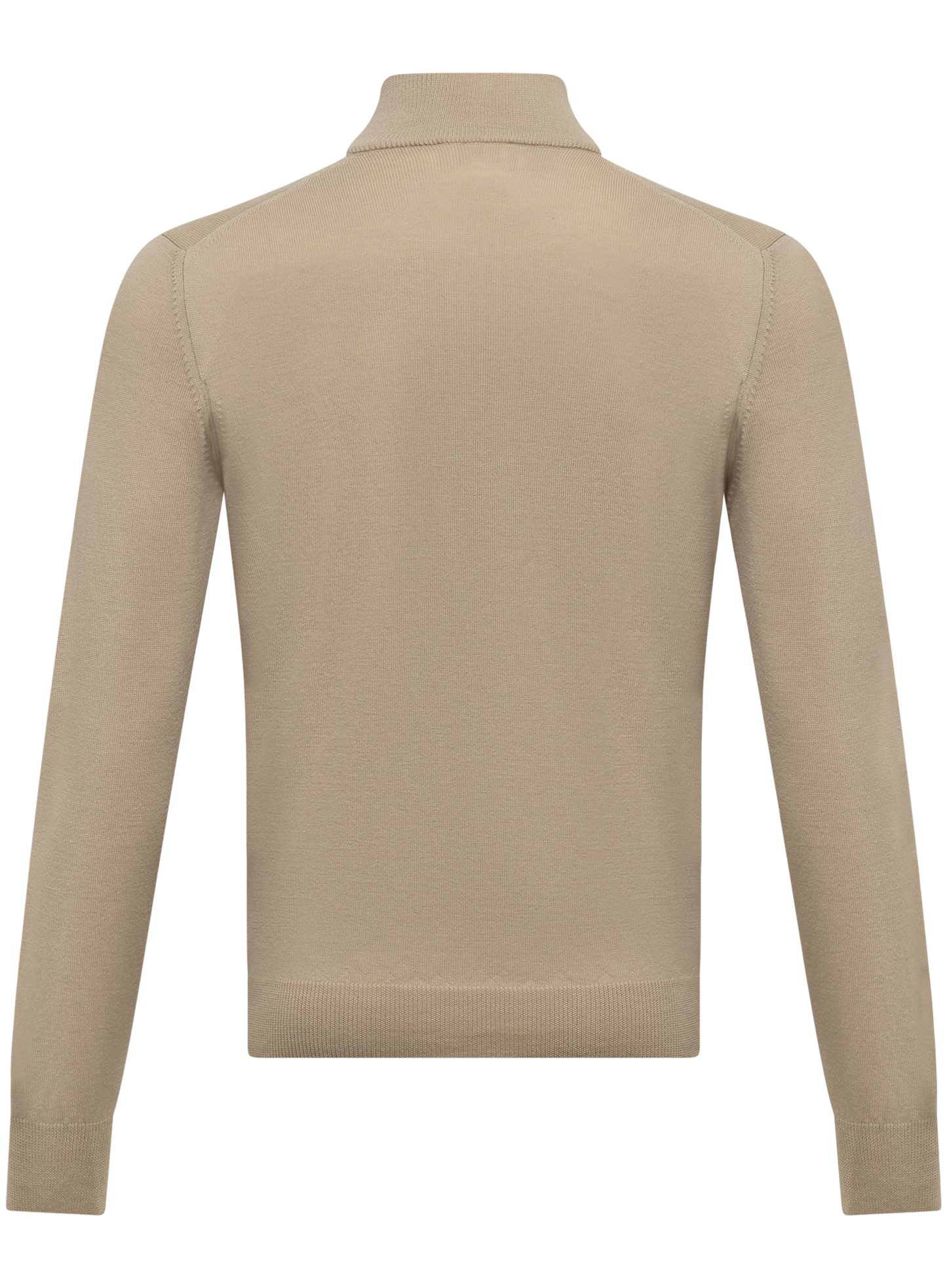 Half-zip trui van wol | Beige