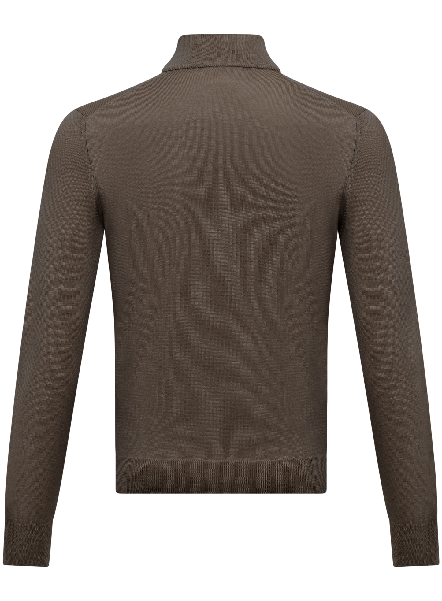Half-zip trui van wol | TAUPE