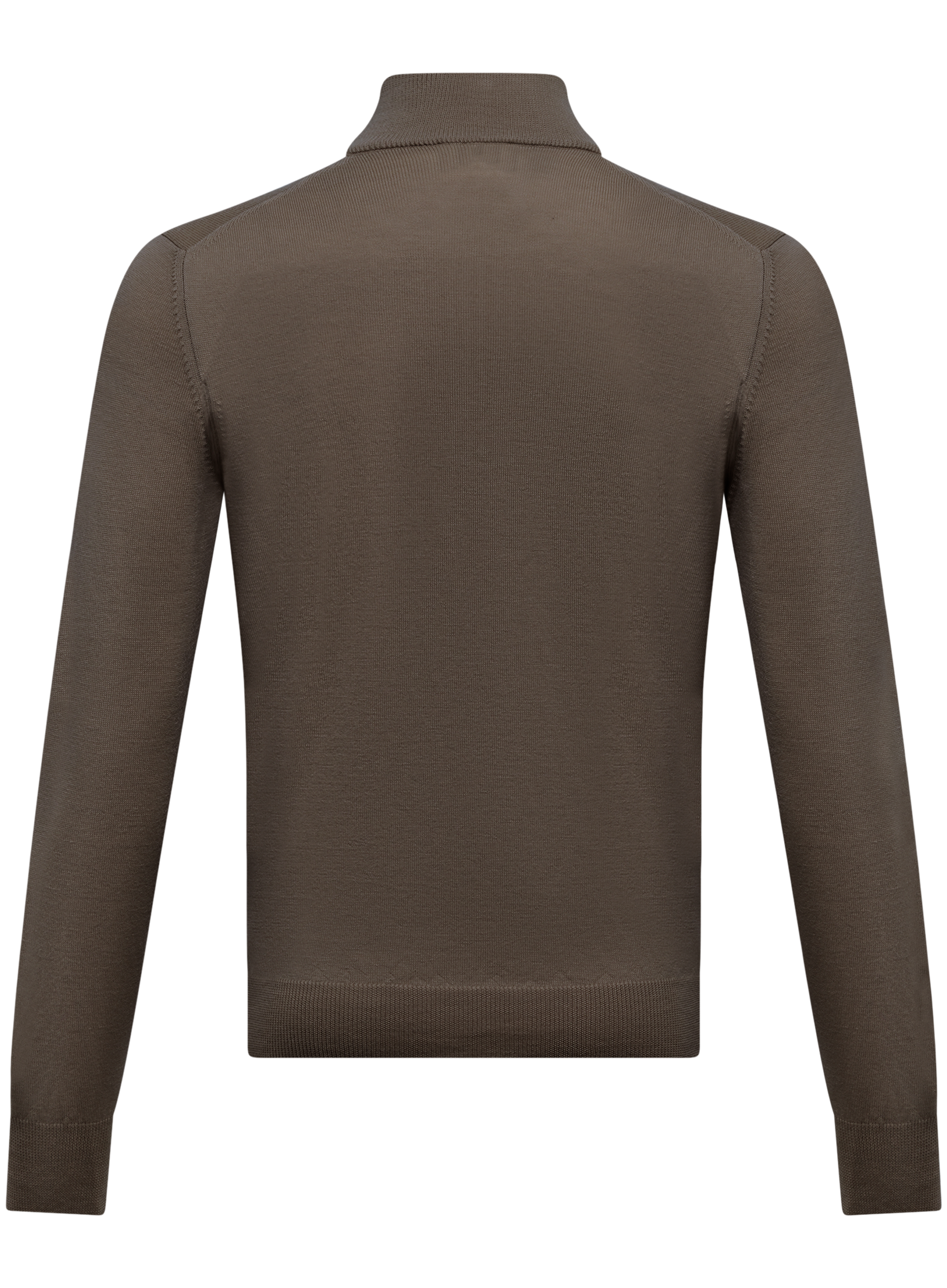 Half-zip trui van wol | TAUPE