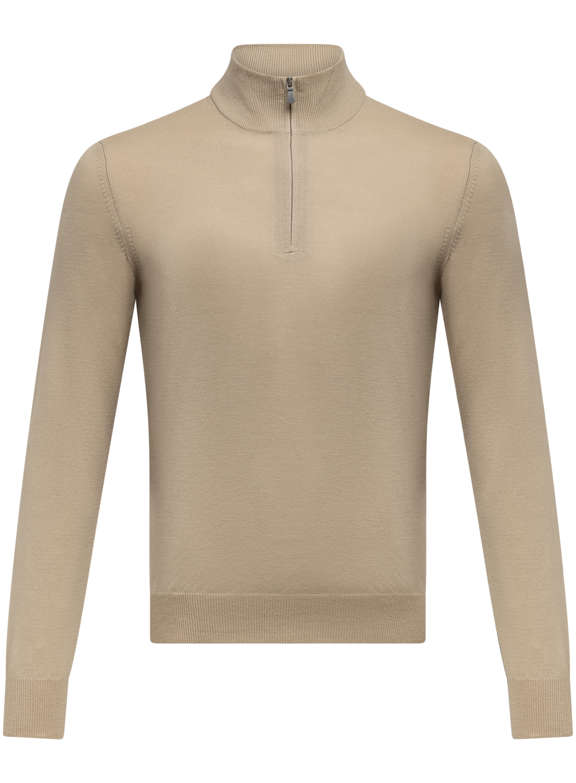 Half-zip trui van wol | Beige
