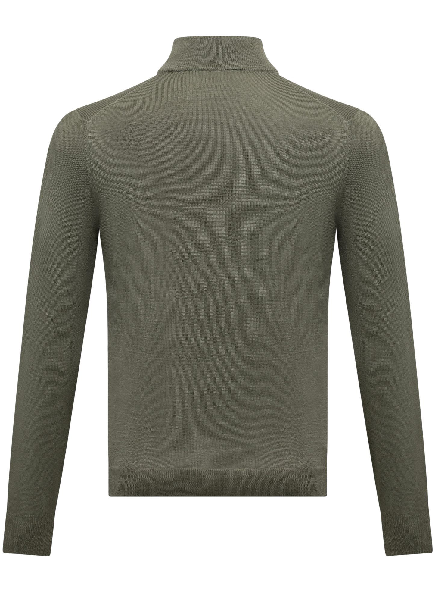 Half-zip trui van wol | Groen