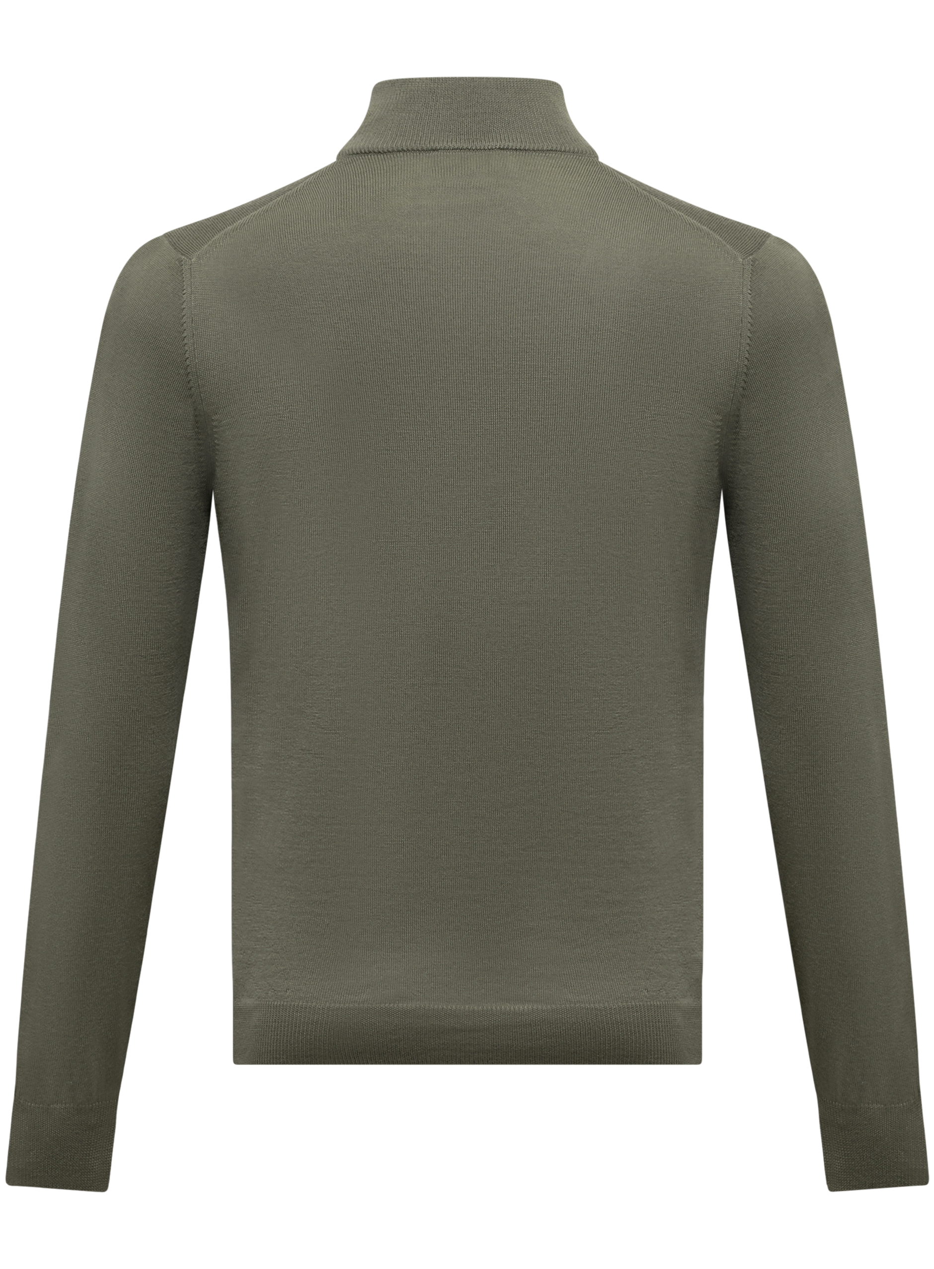 Half-zip trui van wol | Groen