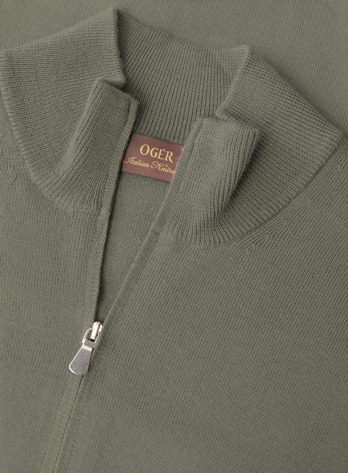Half-zip trui van wol | FULL_WIDTH | Groen