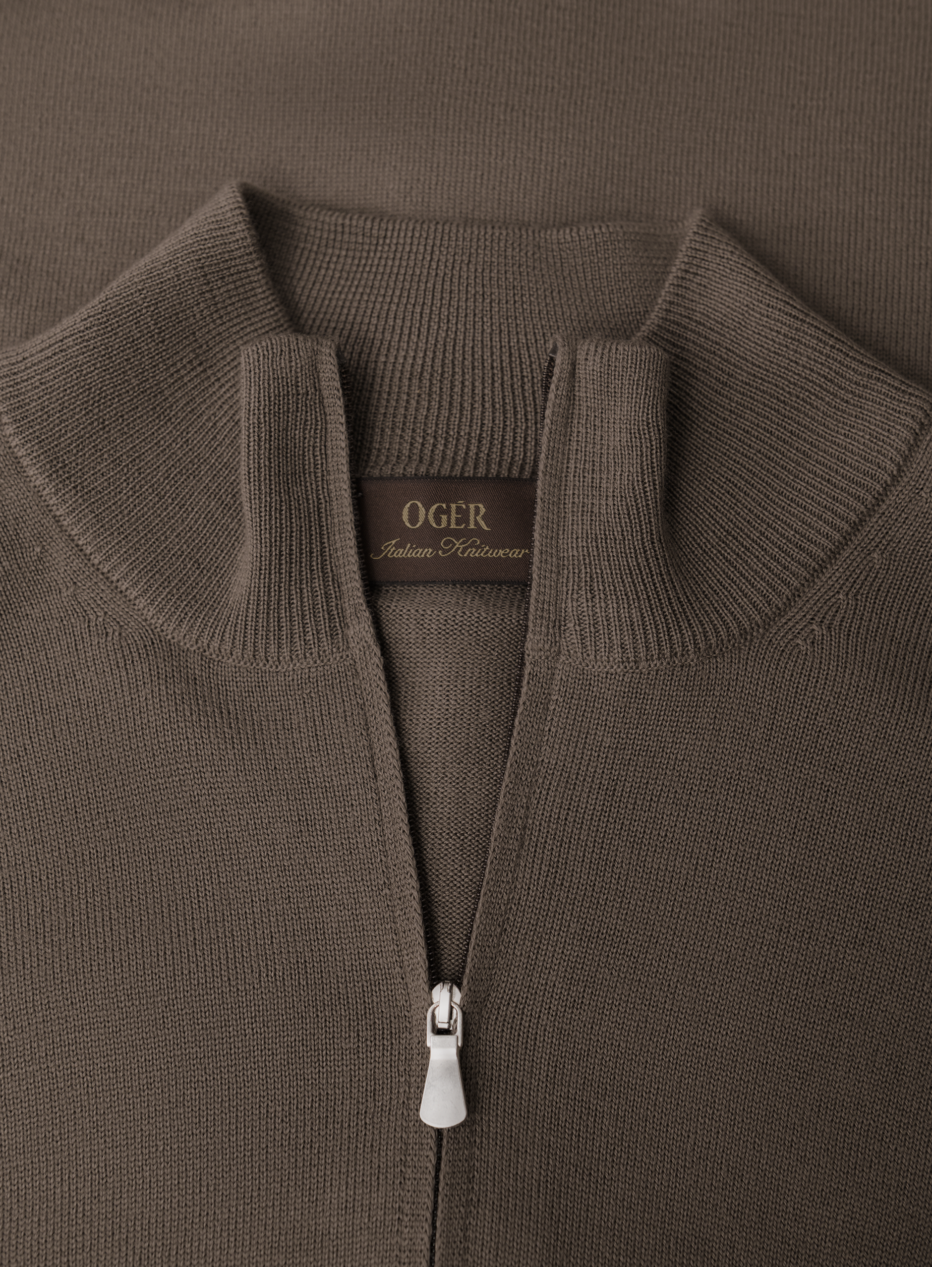Half-zip trui van wol | FULL_WIDTH | TAUPE