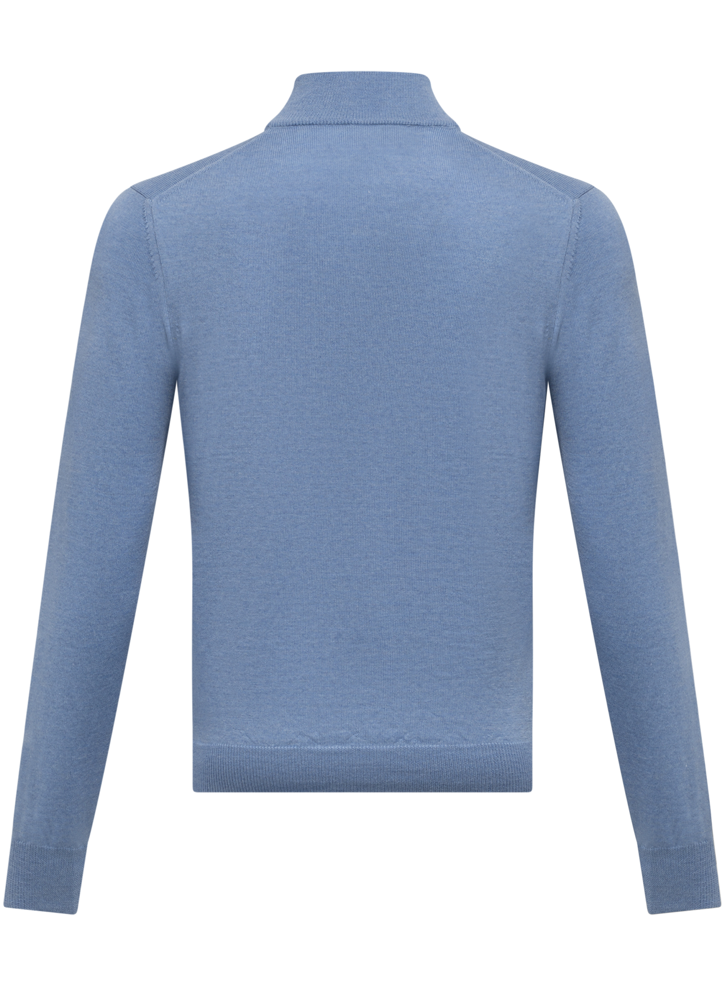 Half-zip trui van wol | L.Blauw