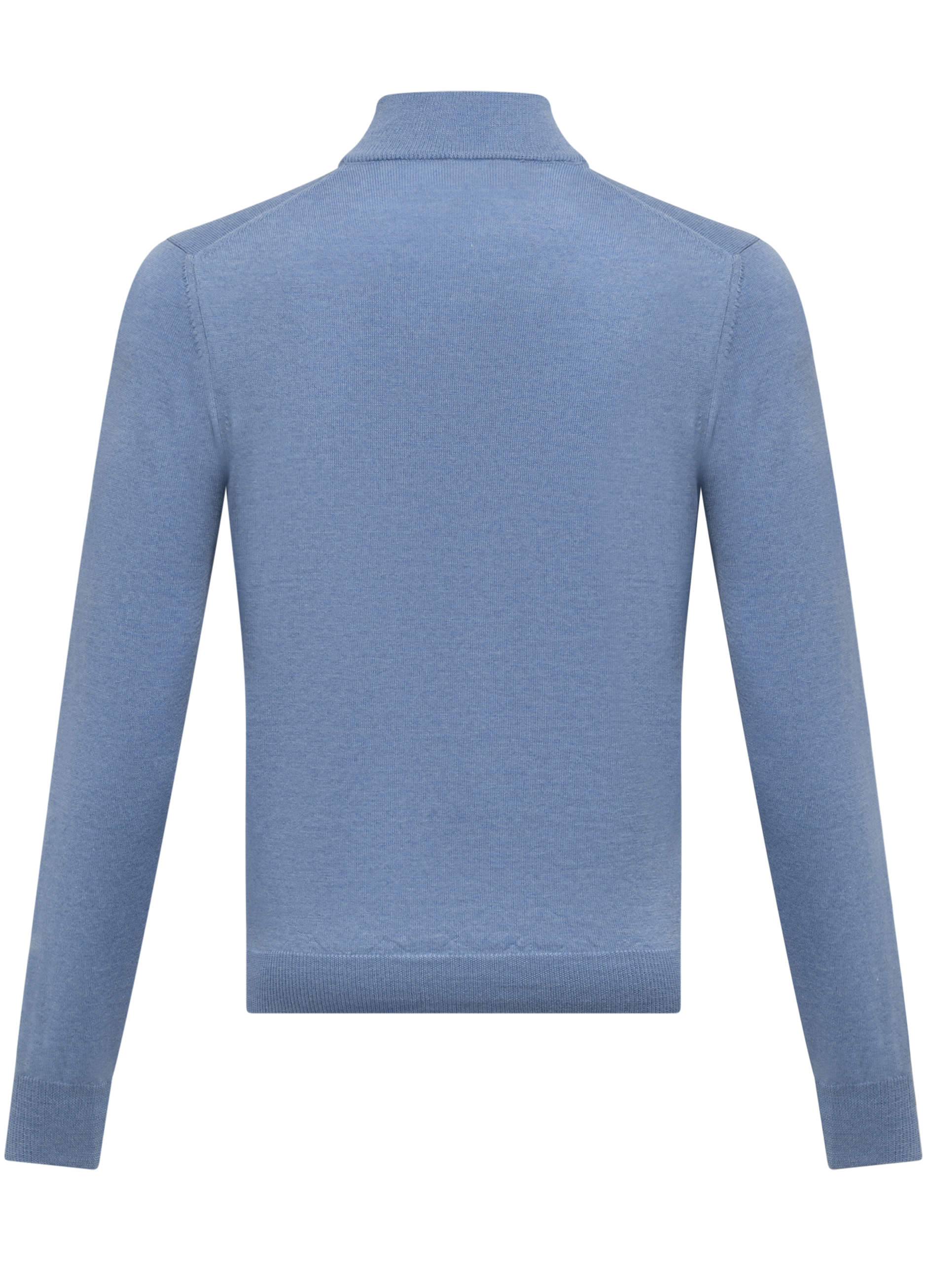 Half-zip trui van wol | L.Blauw