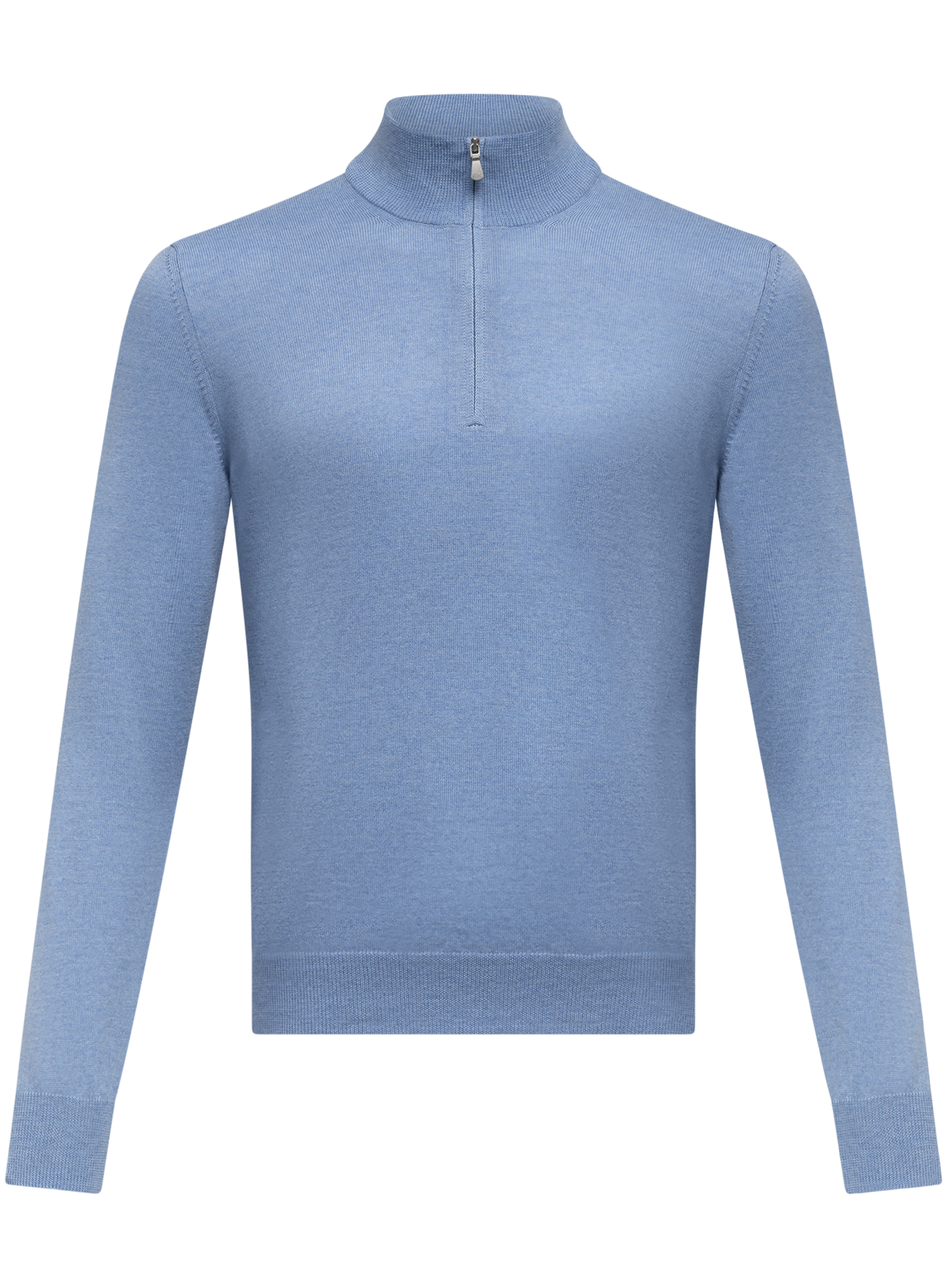 Half-zip trui van wol | L.Blauw