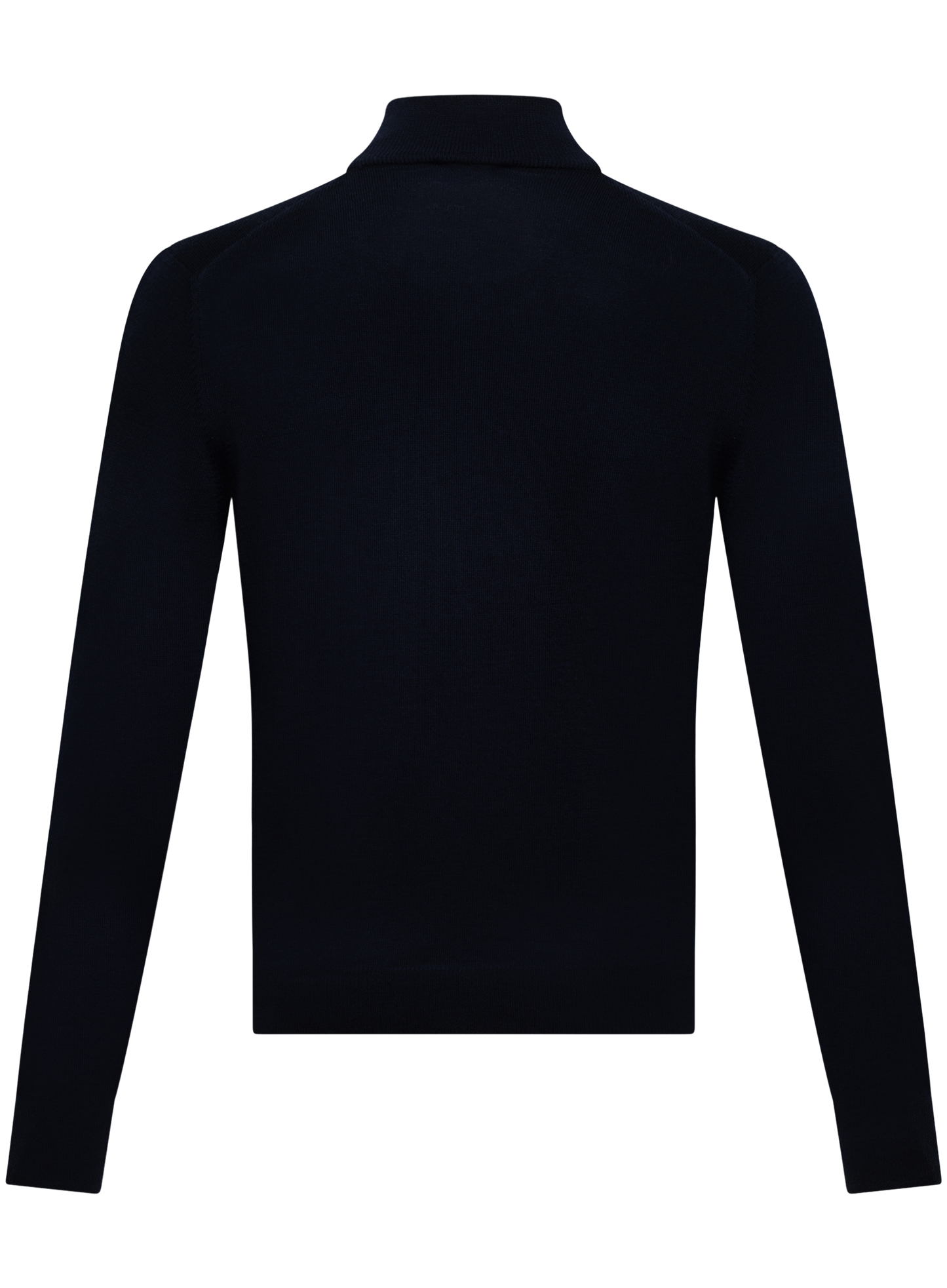 Half-zip trui van wol | BLUE NAVY