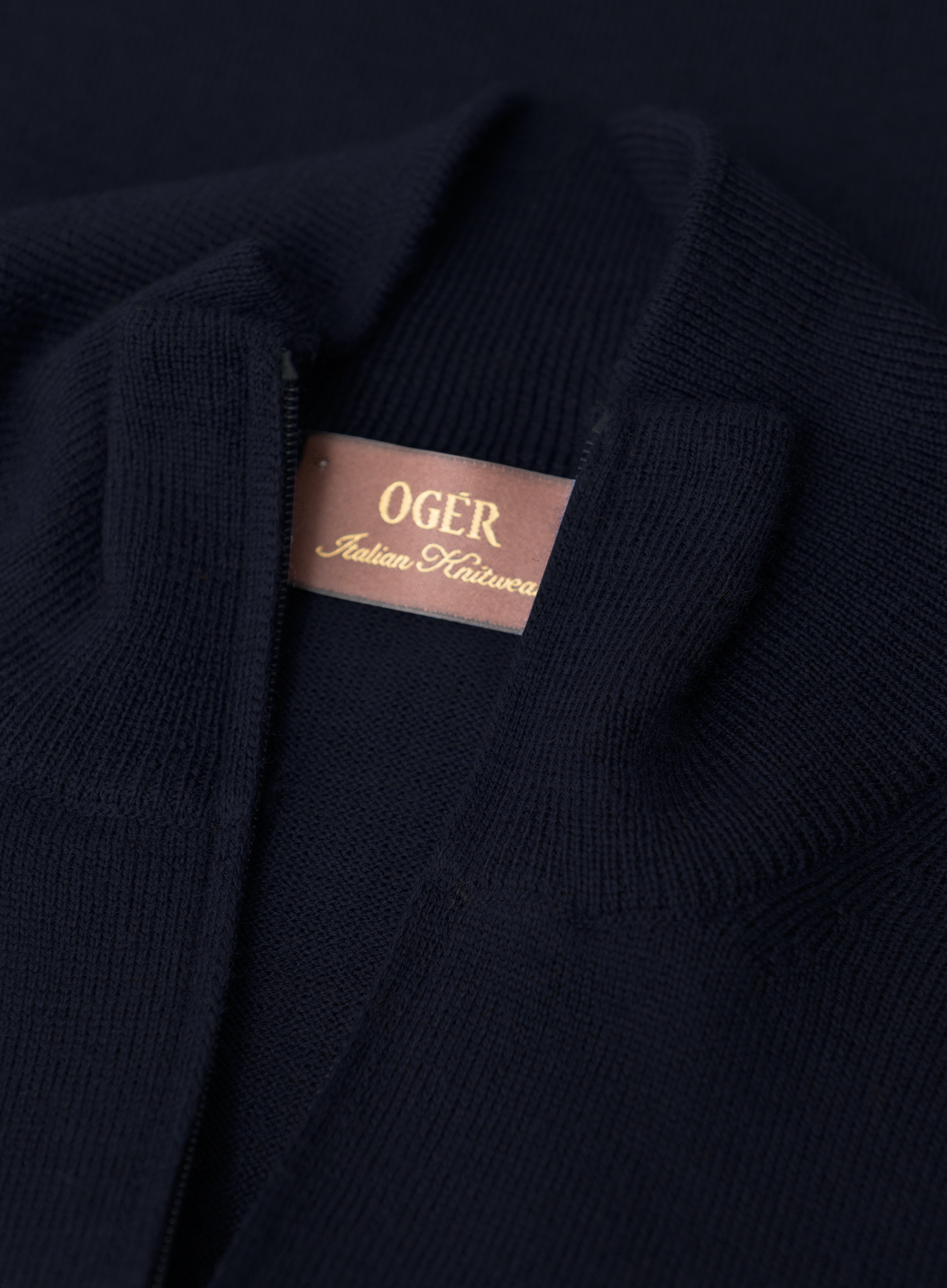 Half-zip trui van wol | FULL_WIDTH | BLUE NAVY