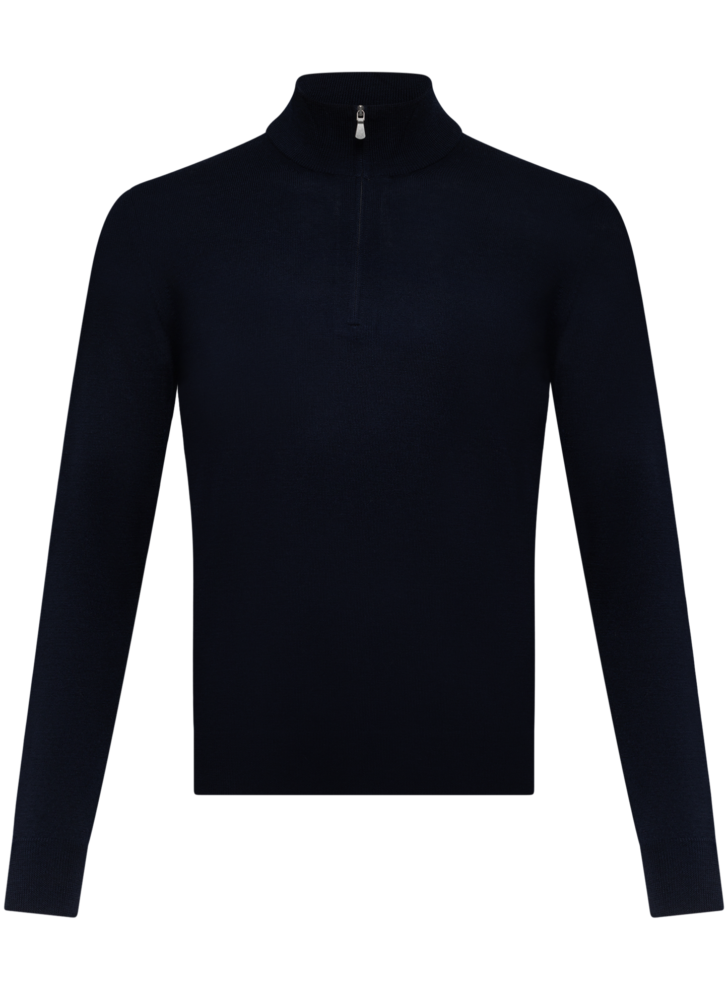 Half-zip trui van wol | BLUE NAVY