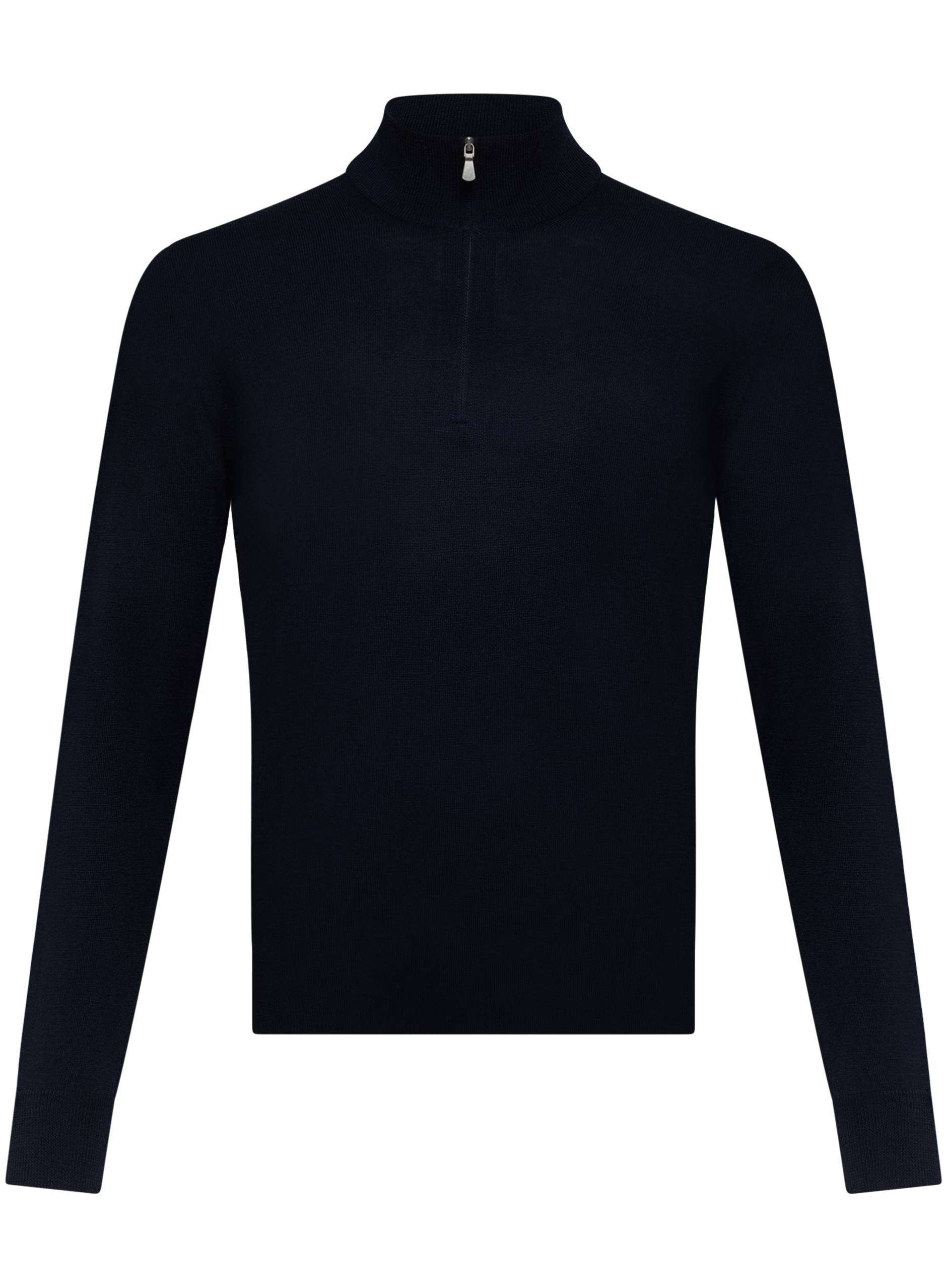 Half-zip trui van wol | BLUE NAVY