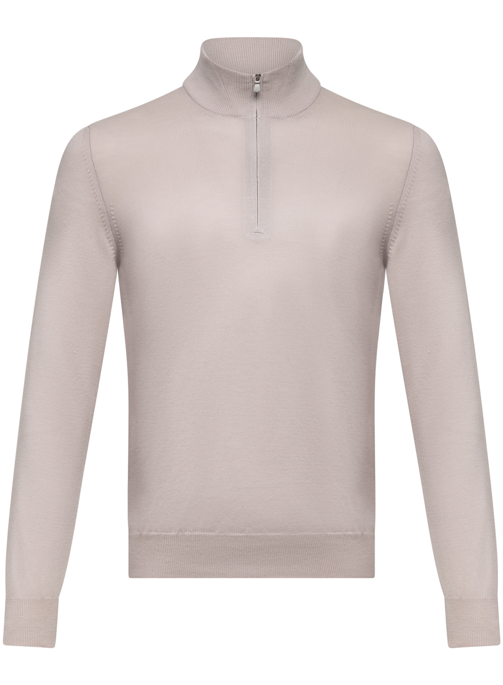 Half-zip trui van wol | L.BEIGE