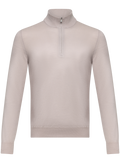 Half-zip trui van wol | L.BEIGE