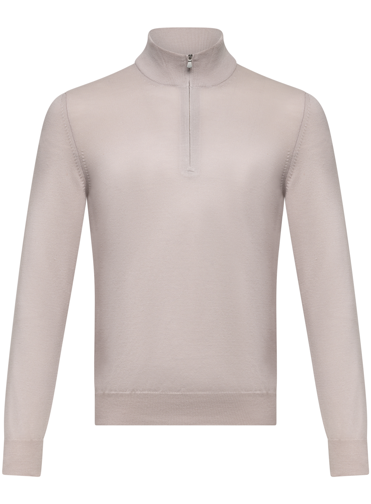 Half-zip trui van wol | L.BEIGE