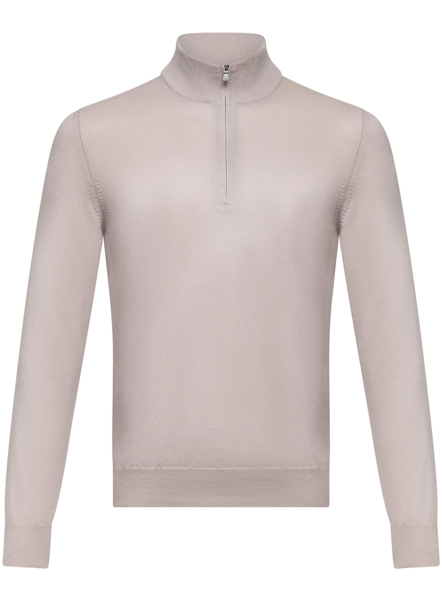 Half-zip trui van wol | L.BEIGE